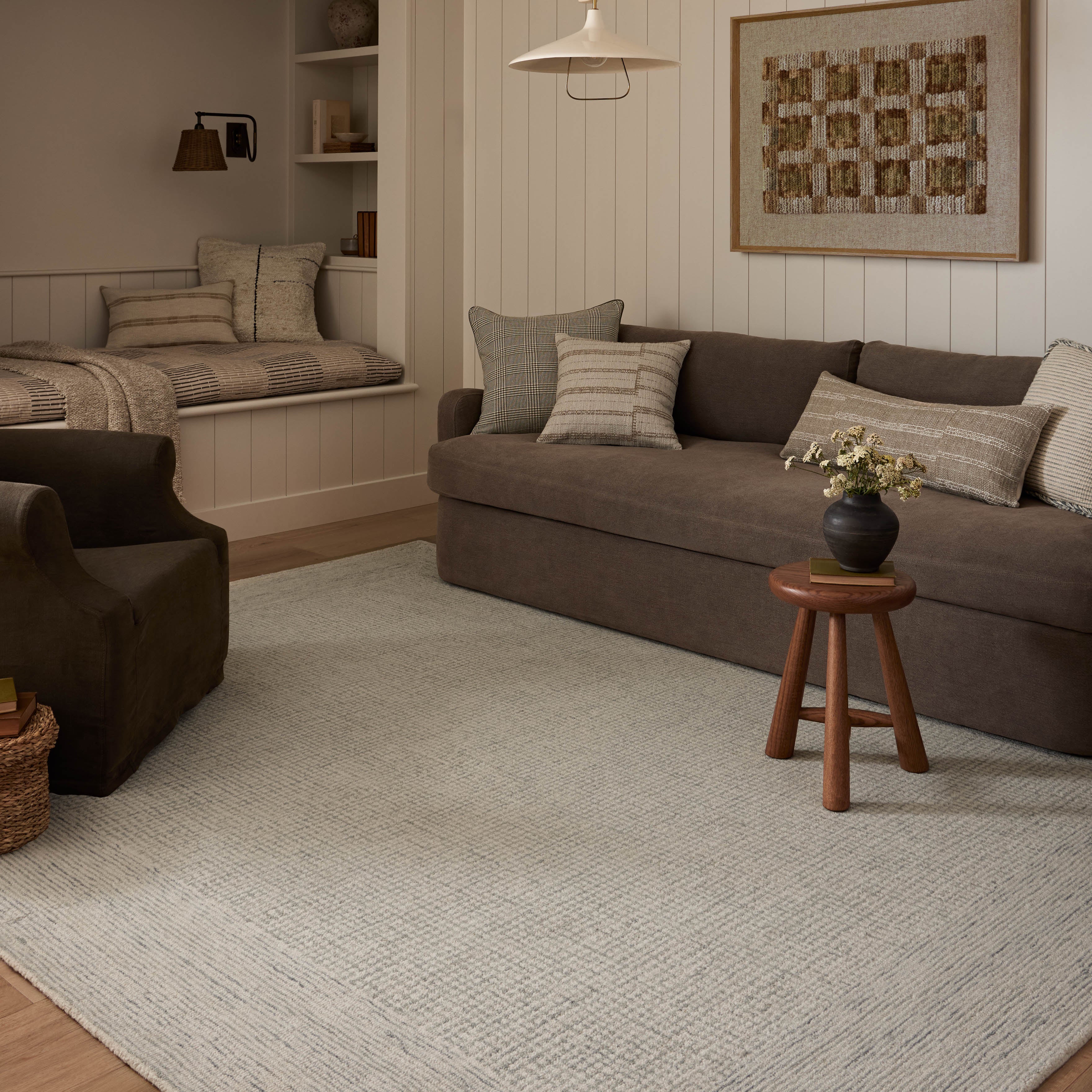 Amber Lewis x Loloi Windsor Ivory / Sky RUGS - wool Loloi