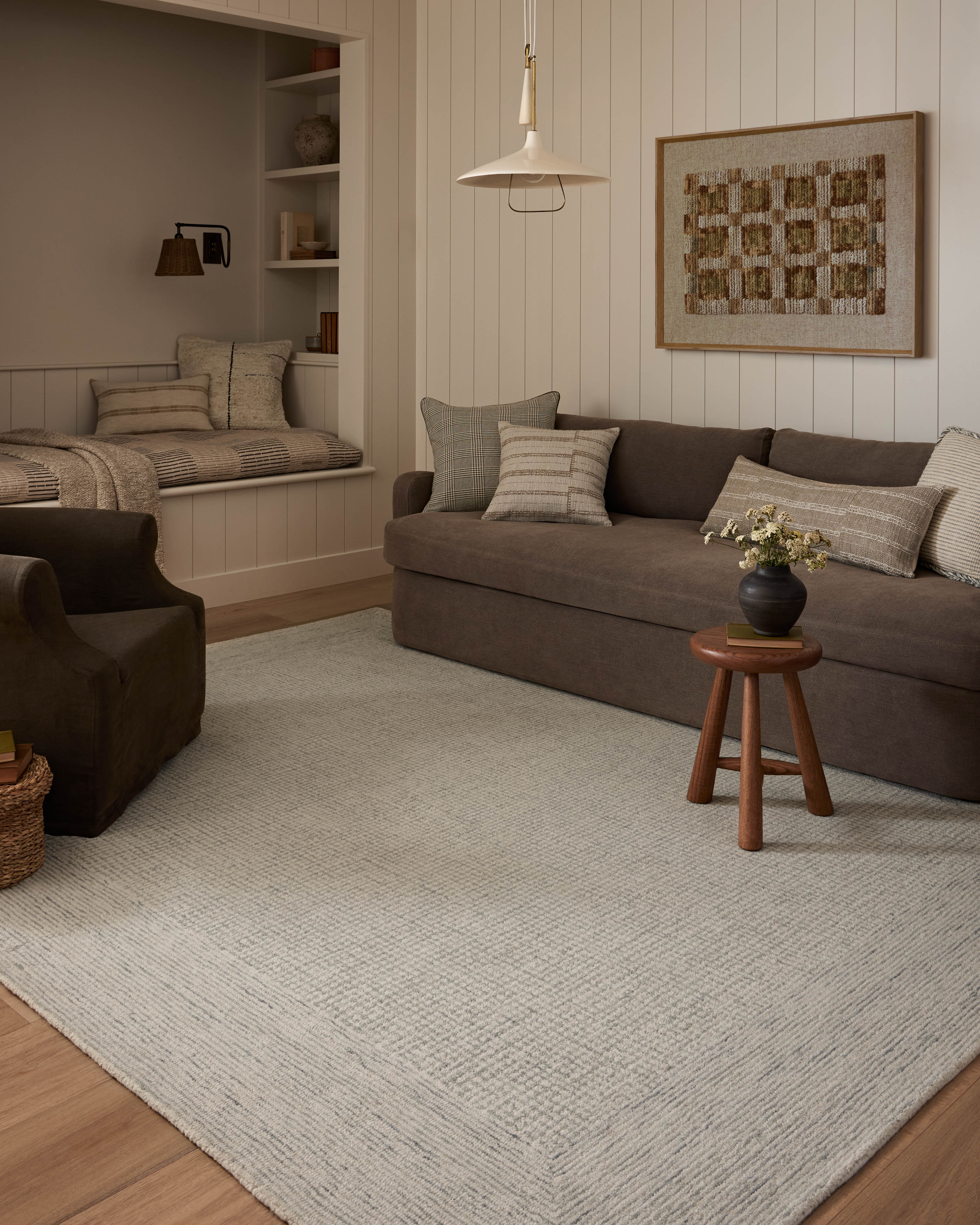 Amber Lewis x Loloi Windsor Ivory / Sky RUGS - wool Loloi