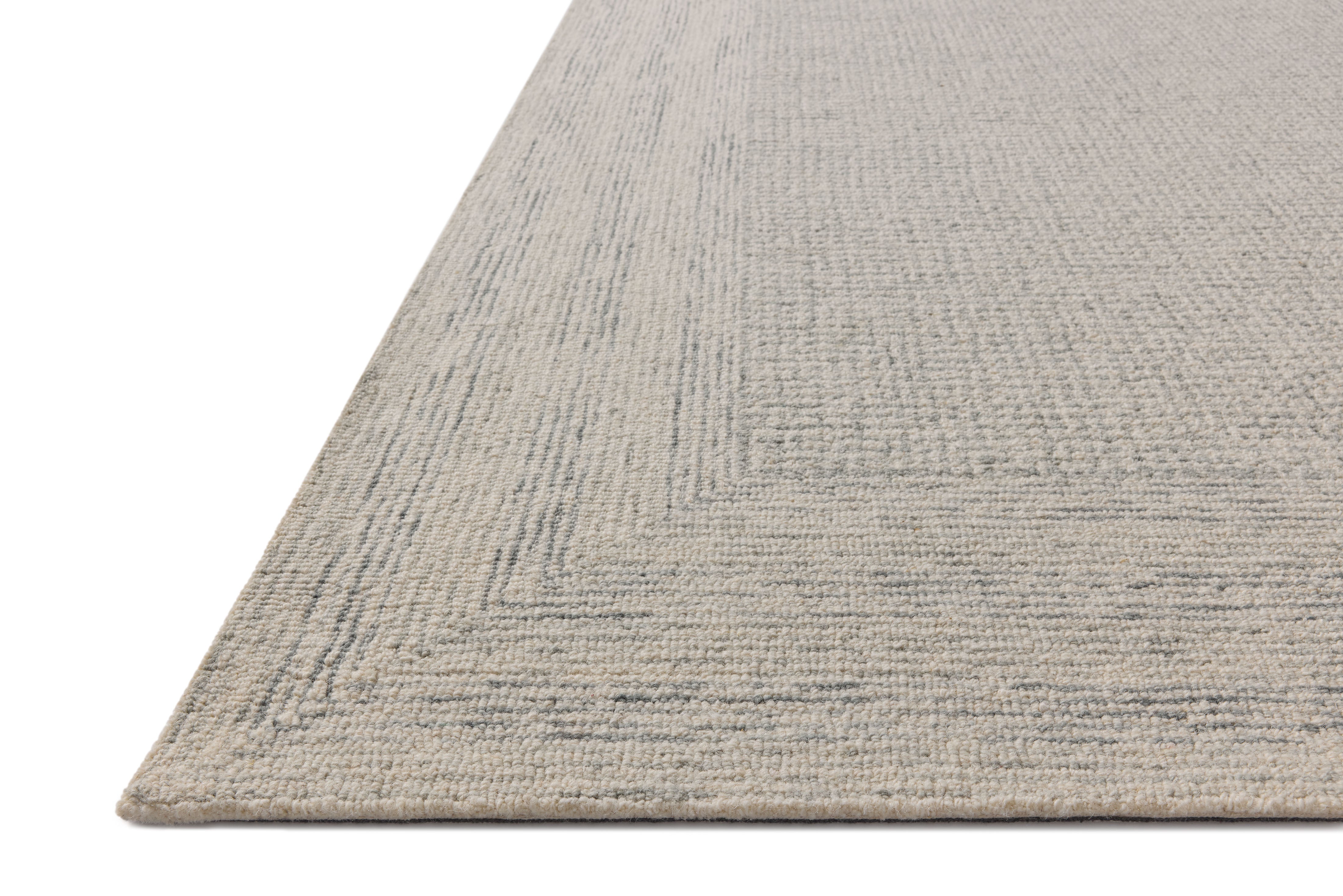 Amber Lewis x Loloi Windsor Ivory / Sky Rug RUGS - wool Loloi