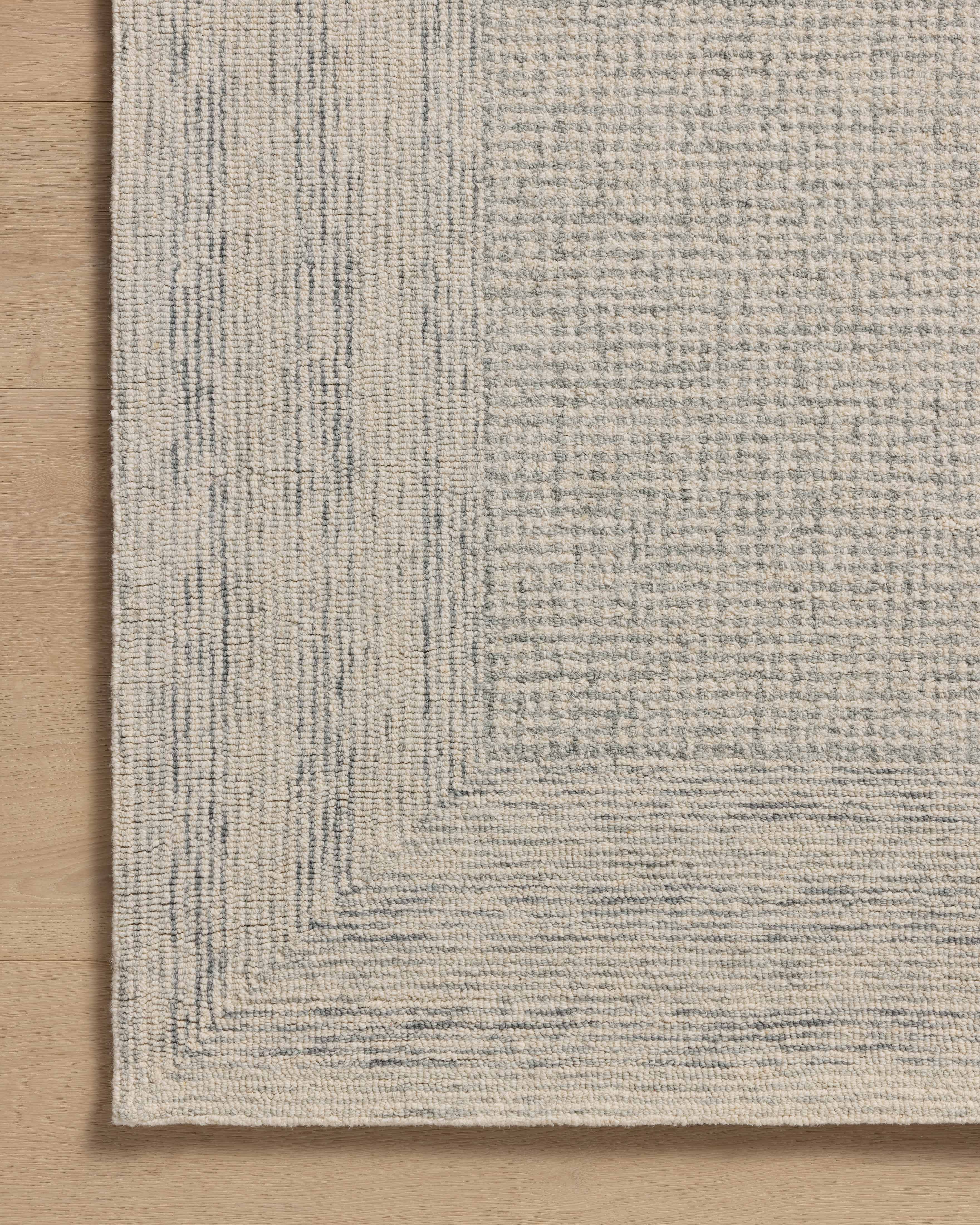Amber Lewis x Loloi Windsor Ivory / Sky Rug RUGS - wool Loloi