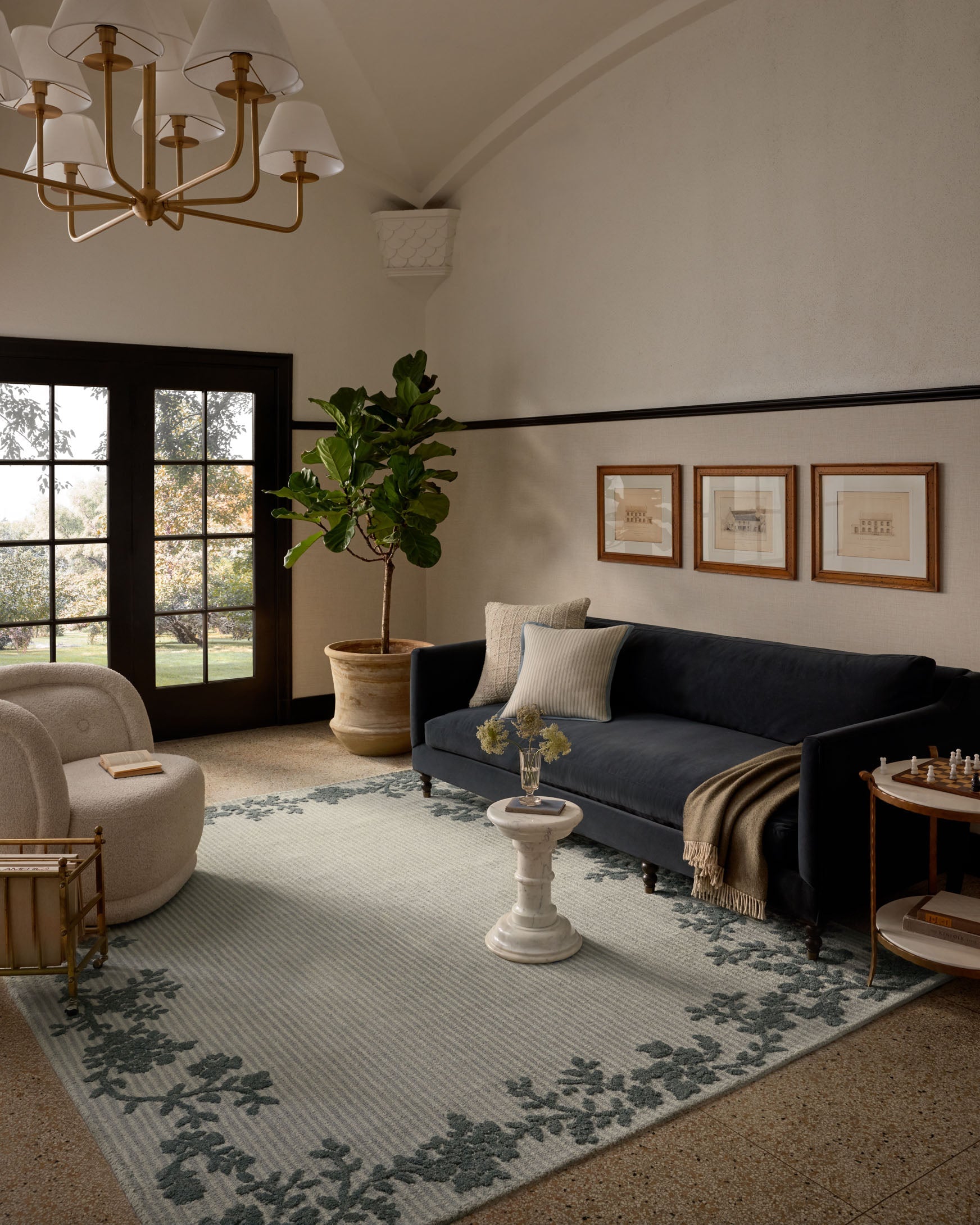 Magnolia Home x Loloi Winslet Denim / Ivory Rug - Rug & Weave