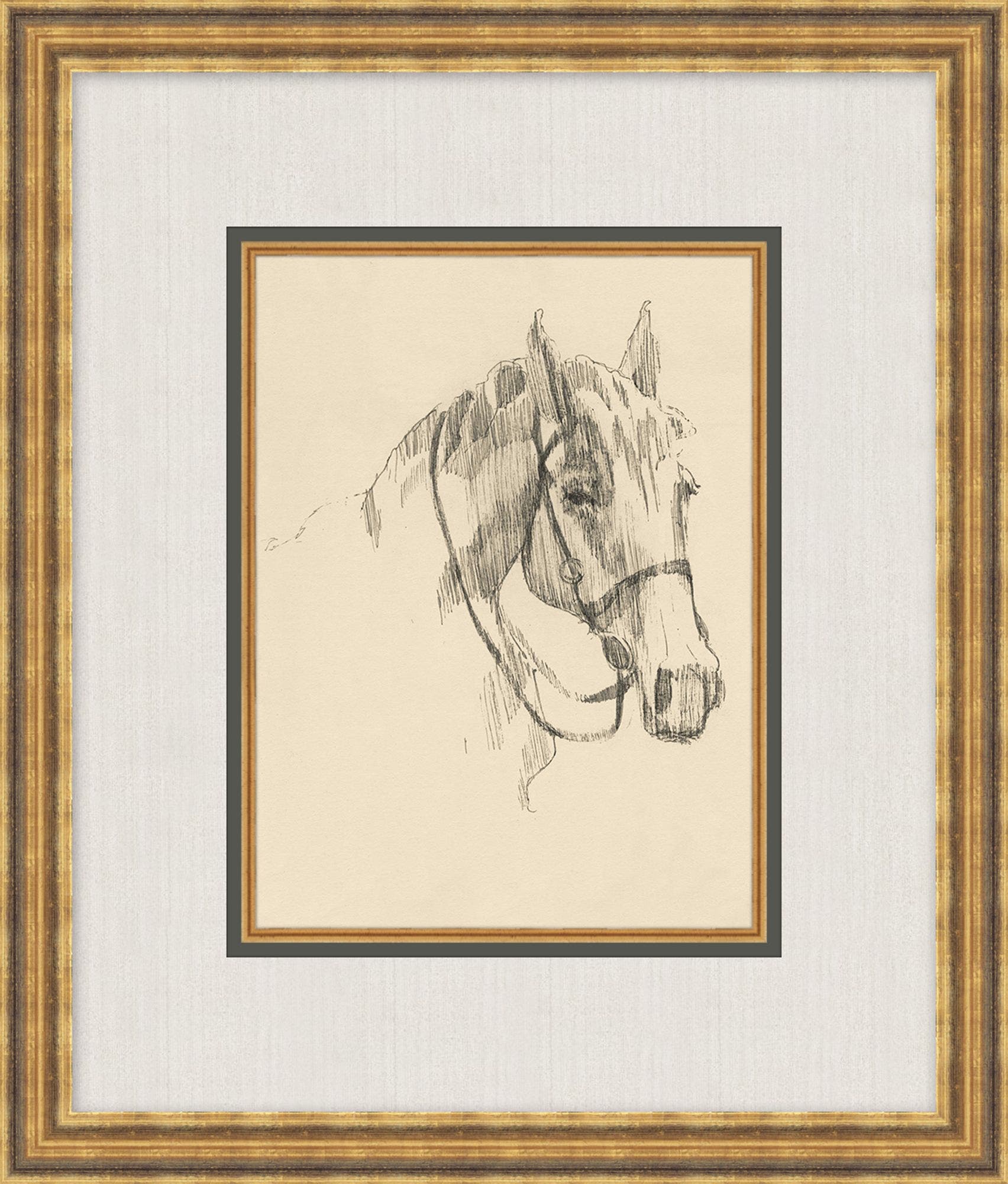 "Equine Sketch" Framed Art Print ARTWORK - framed art Wendover Art Group