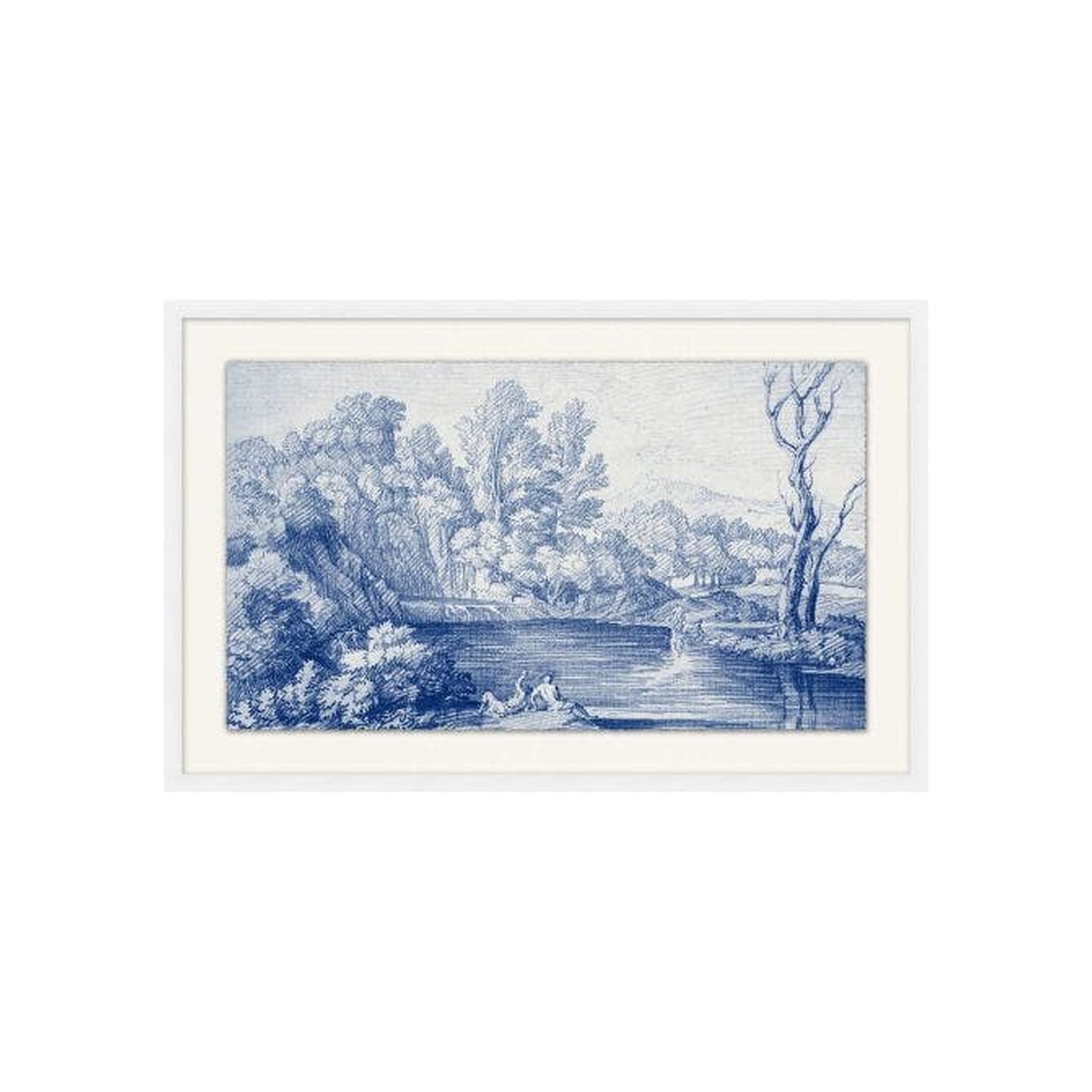 View in Blue 4 ARTWORK - framed art Wendover Art Group