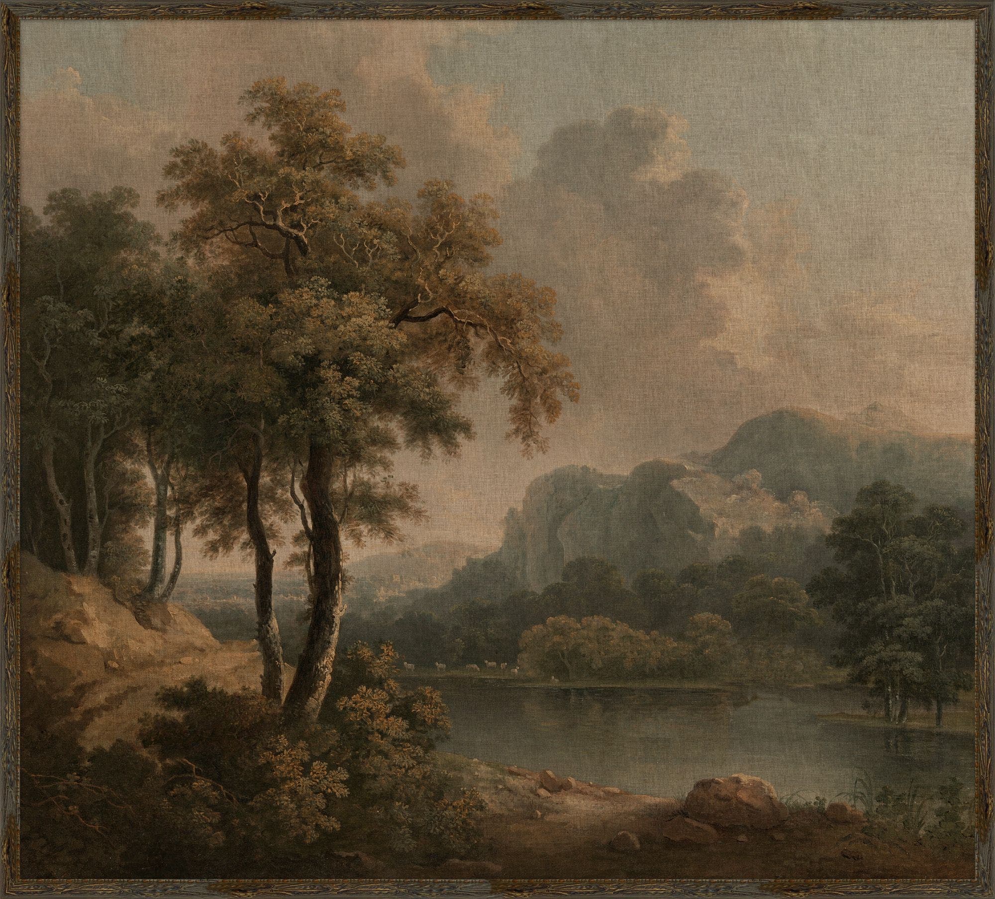 "Calm Lake" Framed Art Print ARTWORK - framed art Wendover Art Group