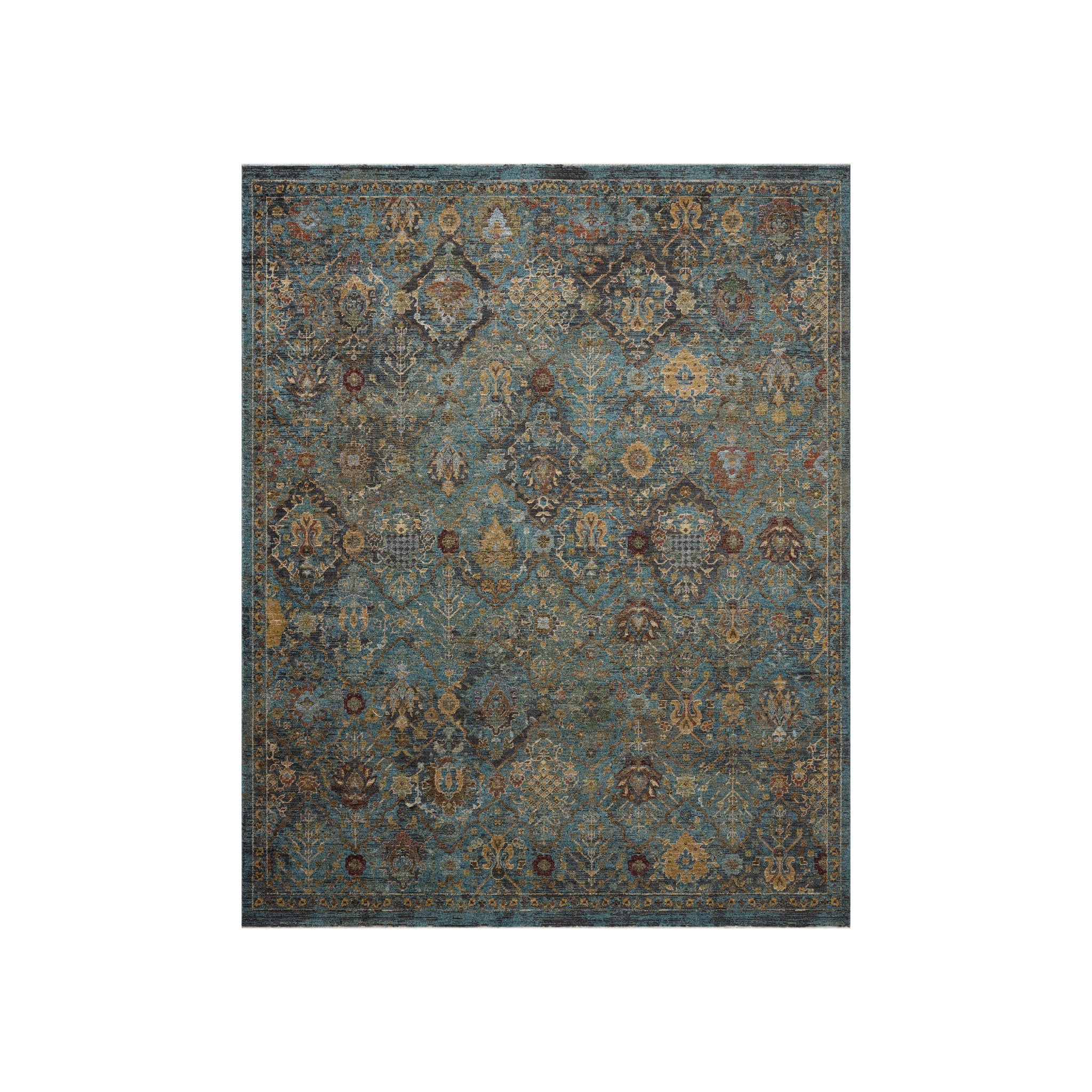 Loloi Winchester Blue Rug, 18" x 18"