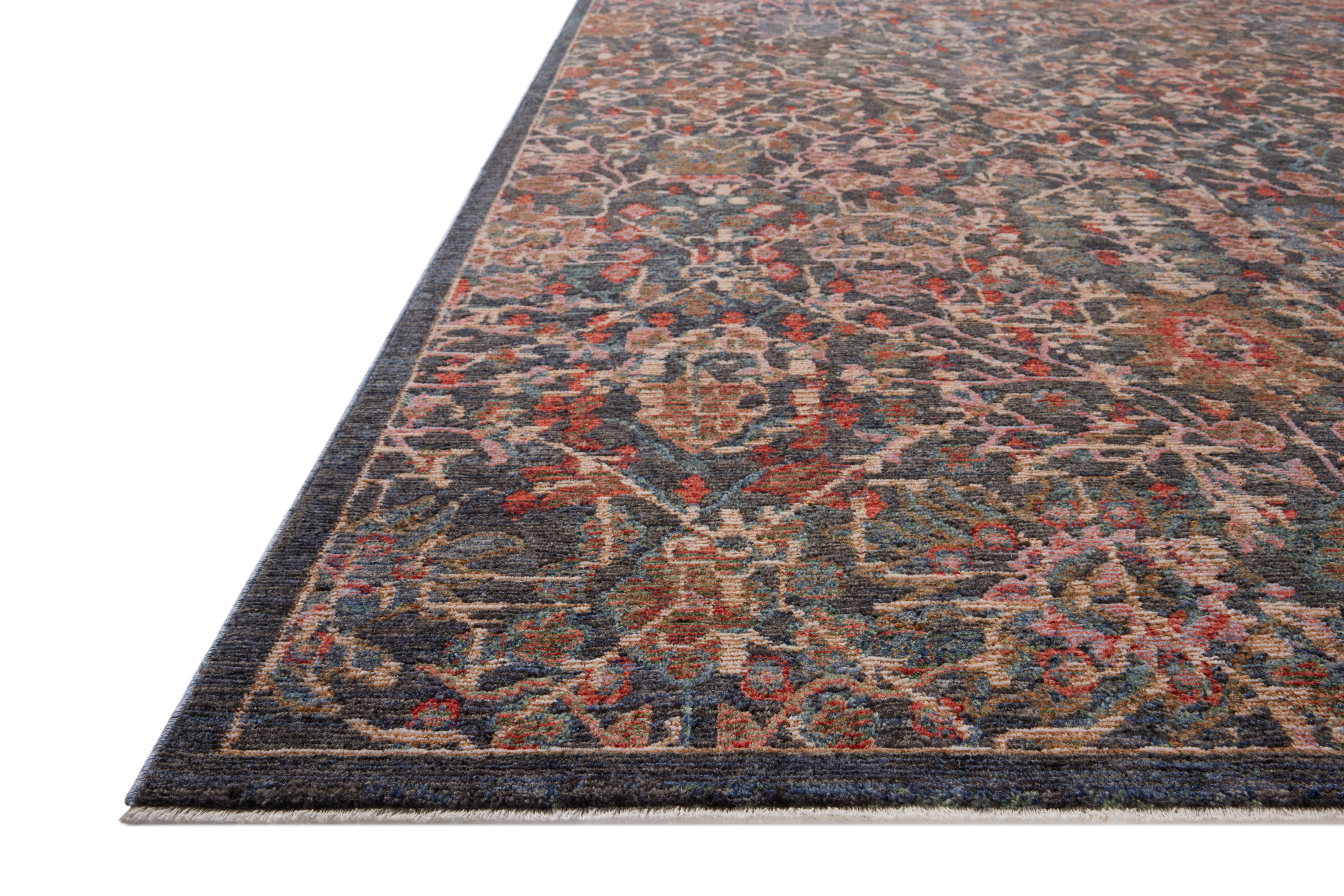 Loloi Winchester Denim / Sunset Rug RUGS - synthetic Loloi 18" x 18"