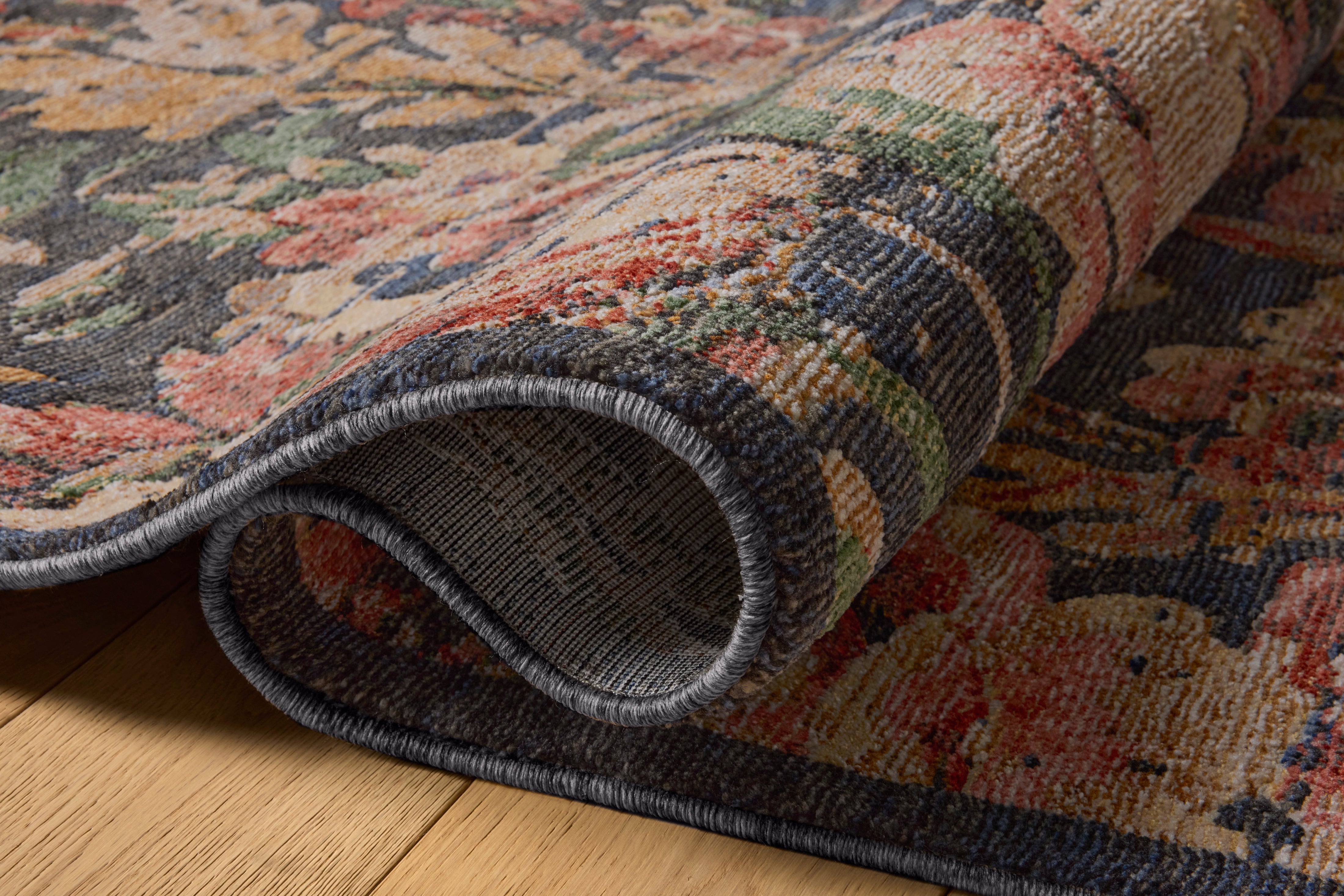 Loloi Winchester Midnight / Blush Square Rug RUGS - synthetic Loloi