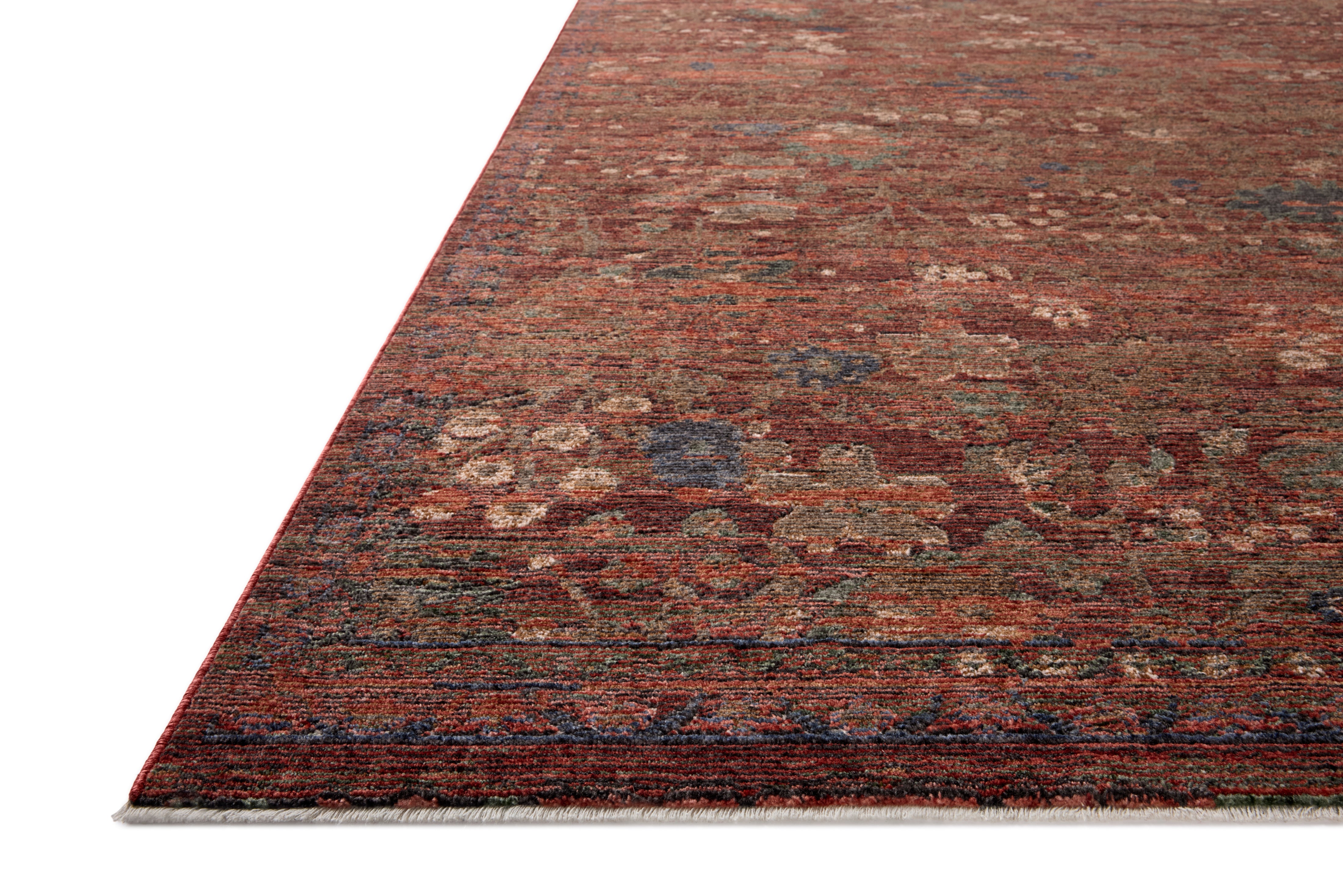 Loloi Winchester Ruby / Mushroom Rug RUGS - synthetic Loloi 18" x 18"