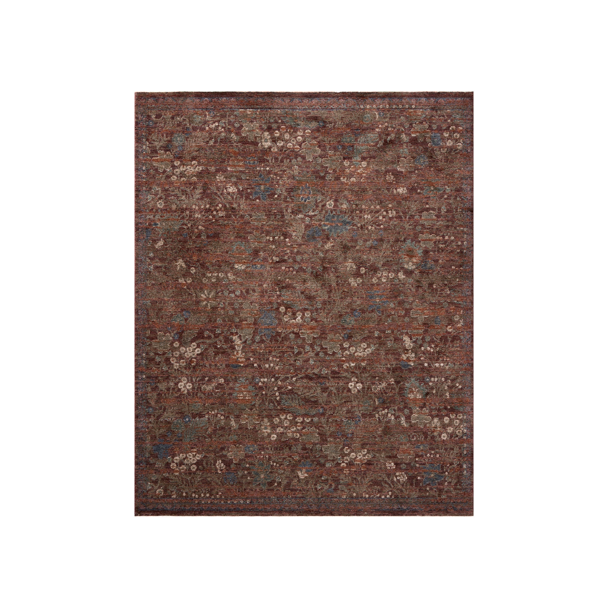 Loloi Winchester Ruby / Mushroom Rug, 18" x 18"