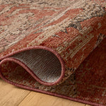 Loloi Winchester Brick / Beige Rug RUGS - synthetic Loloi 18" x 18"