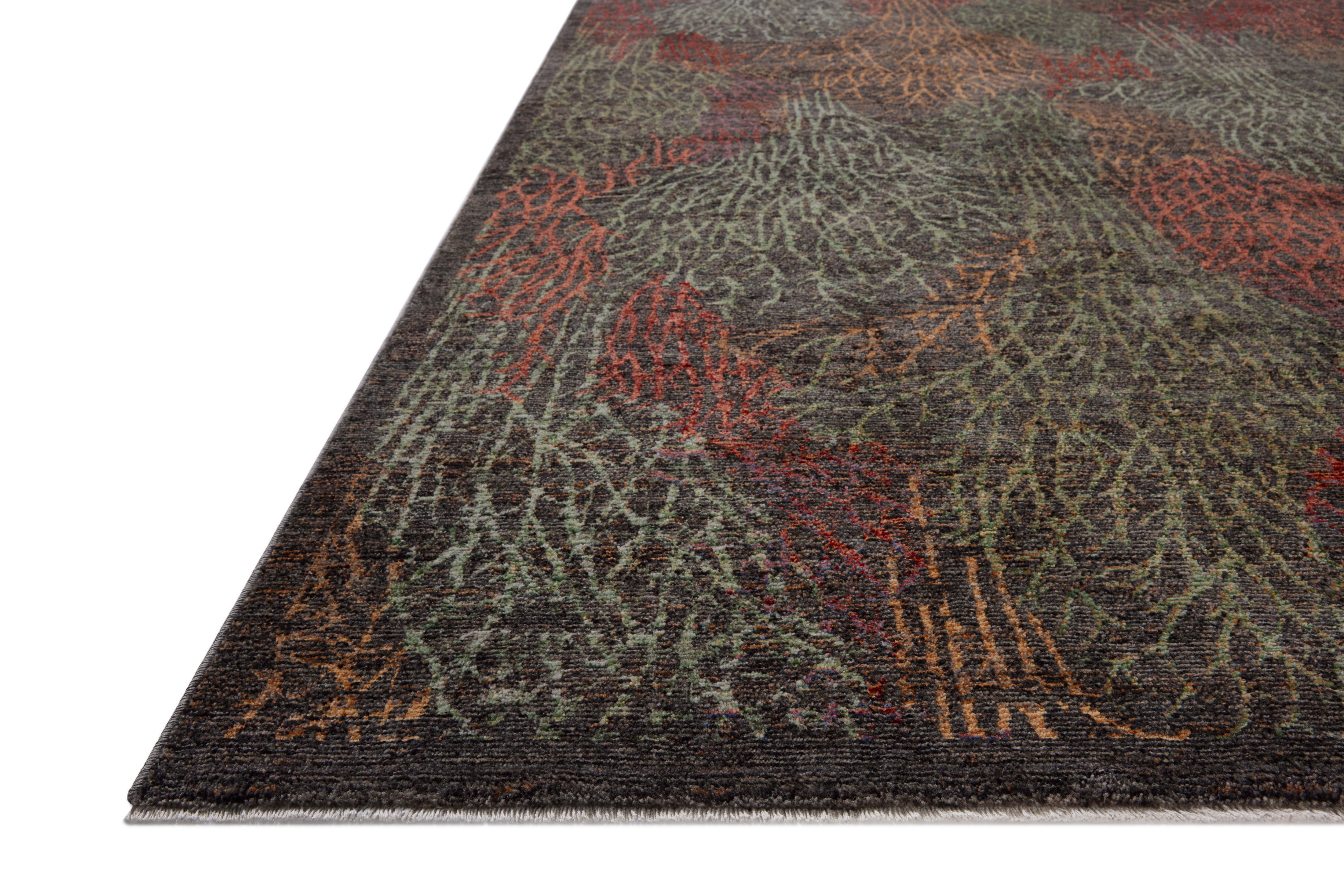 Loloi Winchester Ink / Multi Square Rug RUGS - synthetic Loloi
