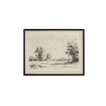 Briar Framed Print On Linen ARTWORK - framed art Moe's Furniture