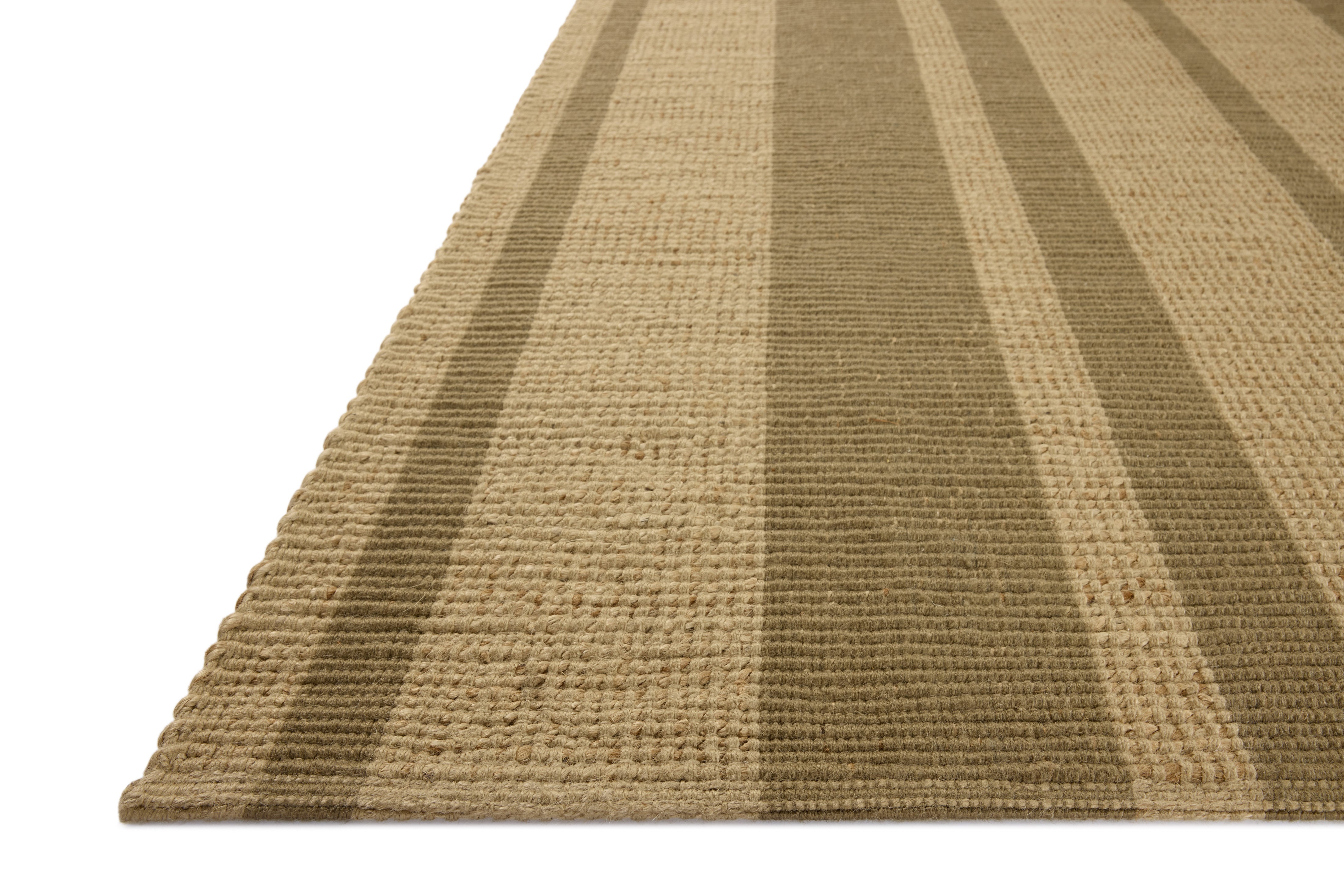Leanne Ford x Loloi Weatherstaff Natural / Olive Sample Rug RUGS - jute Loloi