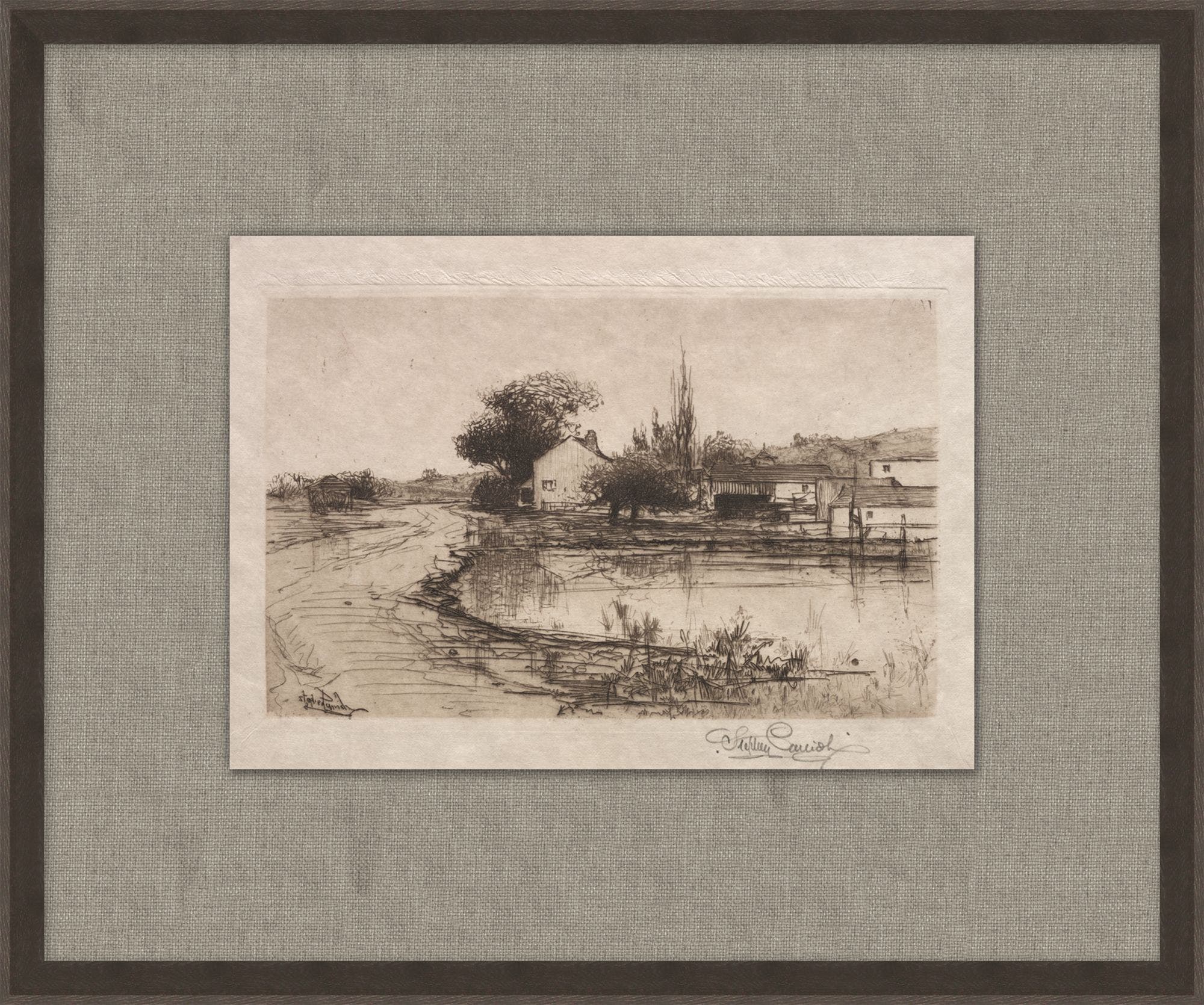 "Home Sketch" Framed Art Print ARTWORK - framed print Wendover Art Group