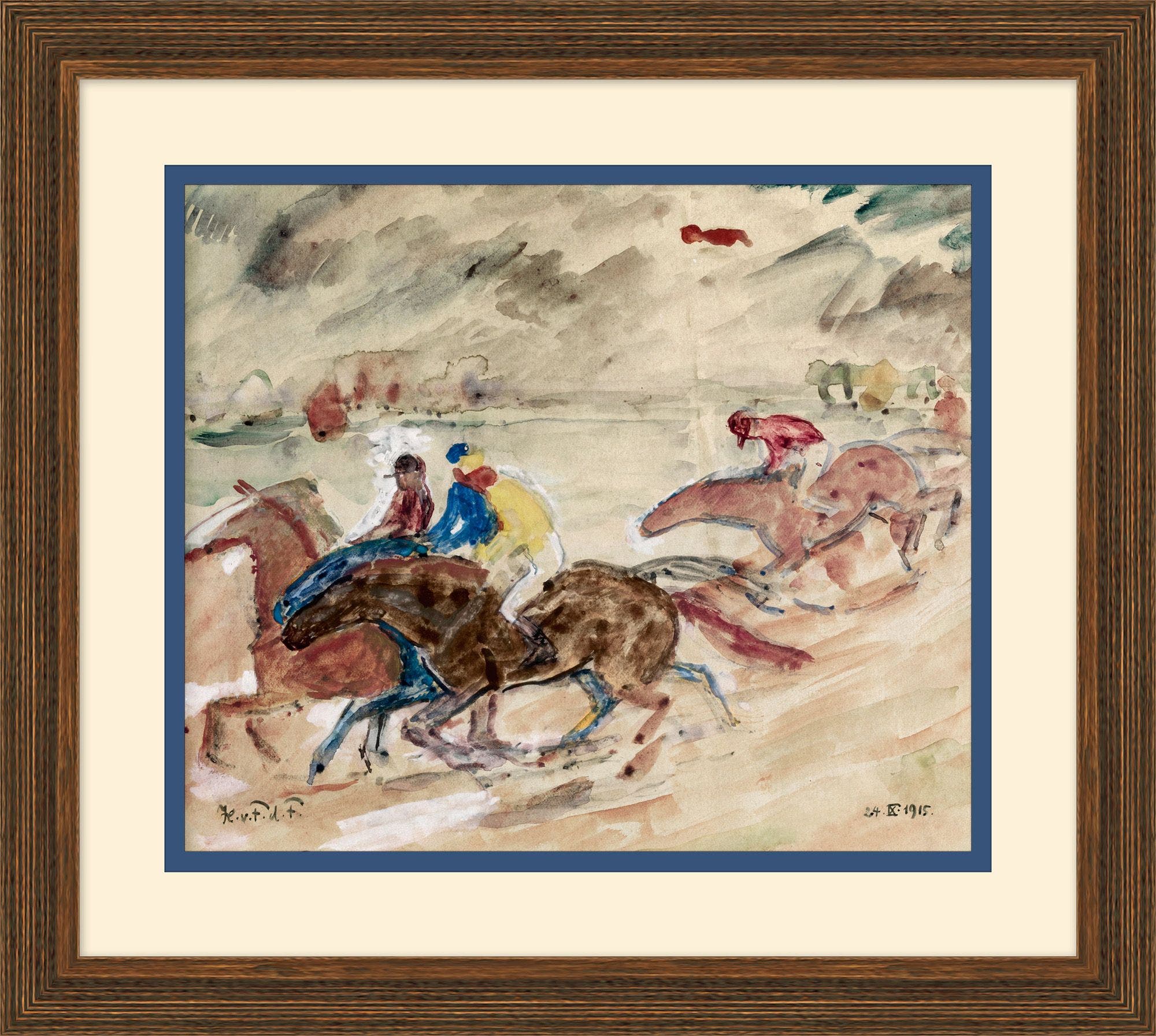 "Race Horse" Framed Art Print ARTWORK - framed art Wendover Art Group