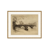 Pont de la Tournelle Sketch ARTWORK - framed art Wendover Art Group