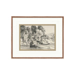 Sketched River Impressions 2 ARTWORK - framed art Wendover Art Group