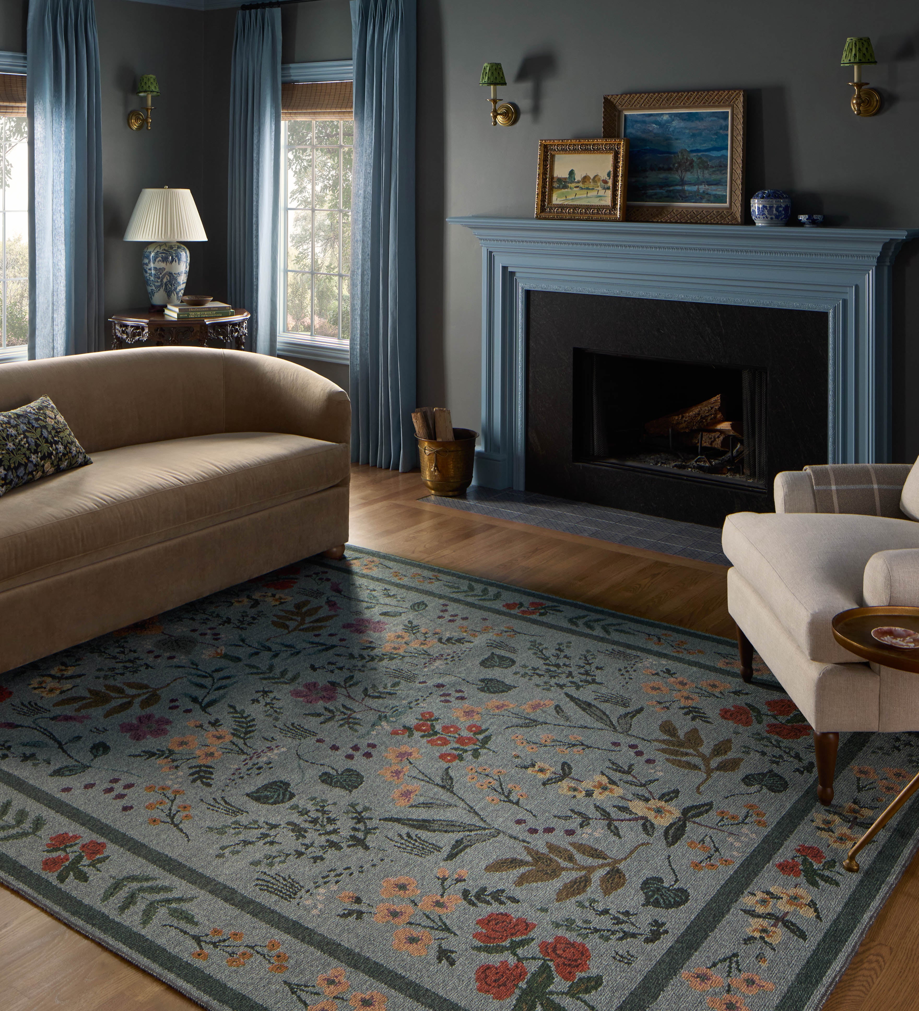 Rifle Paper Co. x Loloi Wildwood Sage Rug