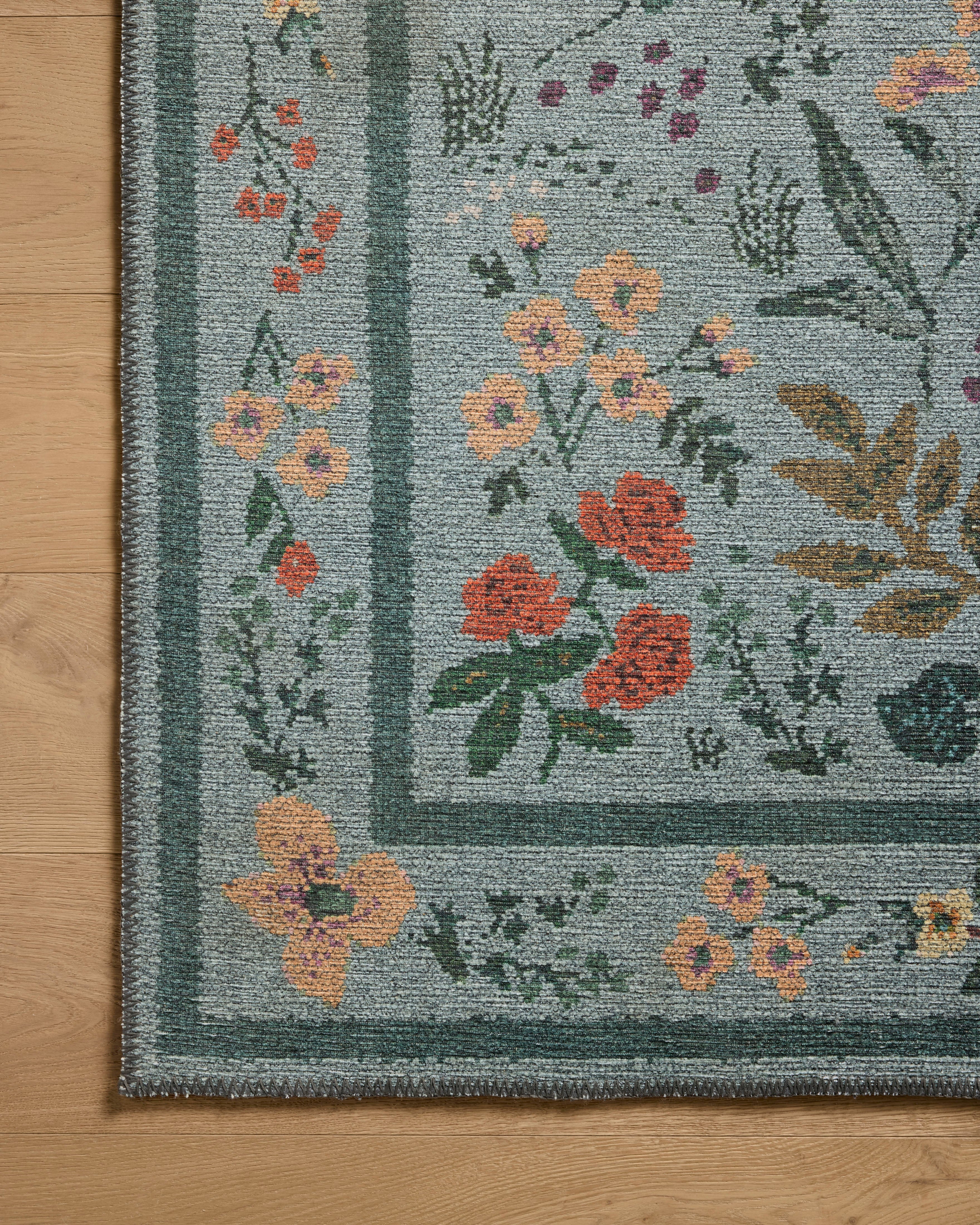 Rifle Paper Co. x Loloi Wildwood Sage Rug RUGS-patterned Loloi