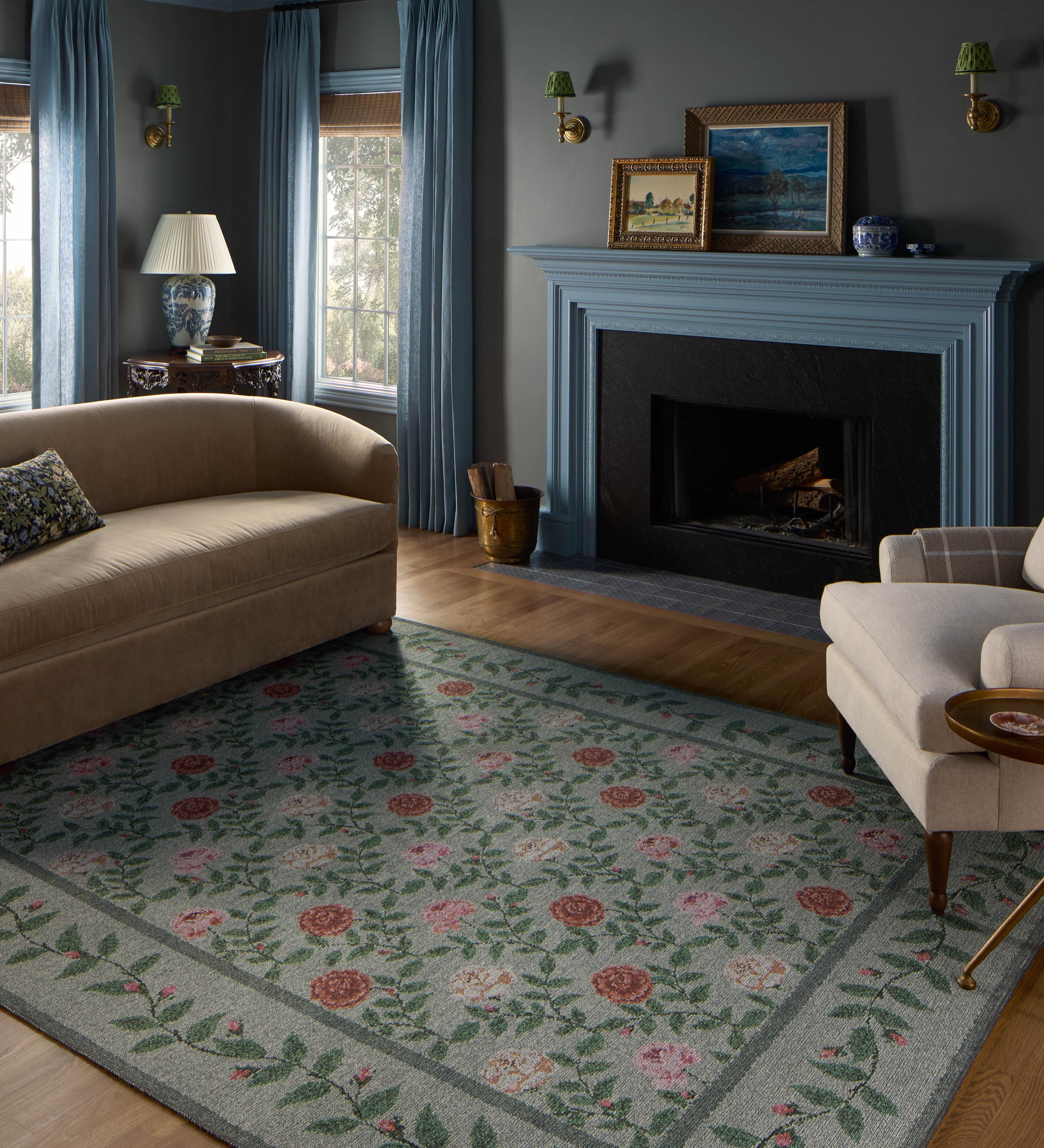 Rifle Paper Co. x Loloi Wildwood Green Rug