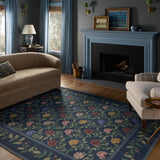 Rifle Paper Co. x Loloi Wildwood Navy Rug RUGS-patterned Loloi