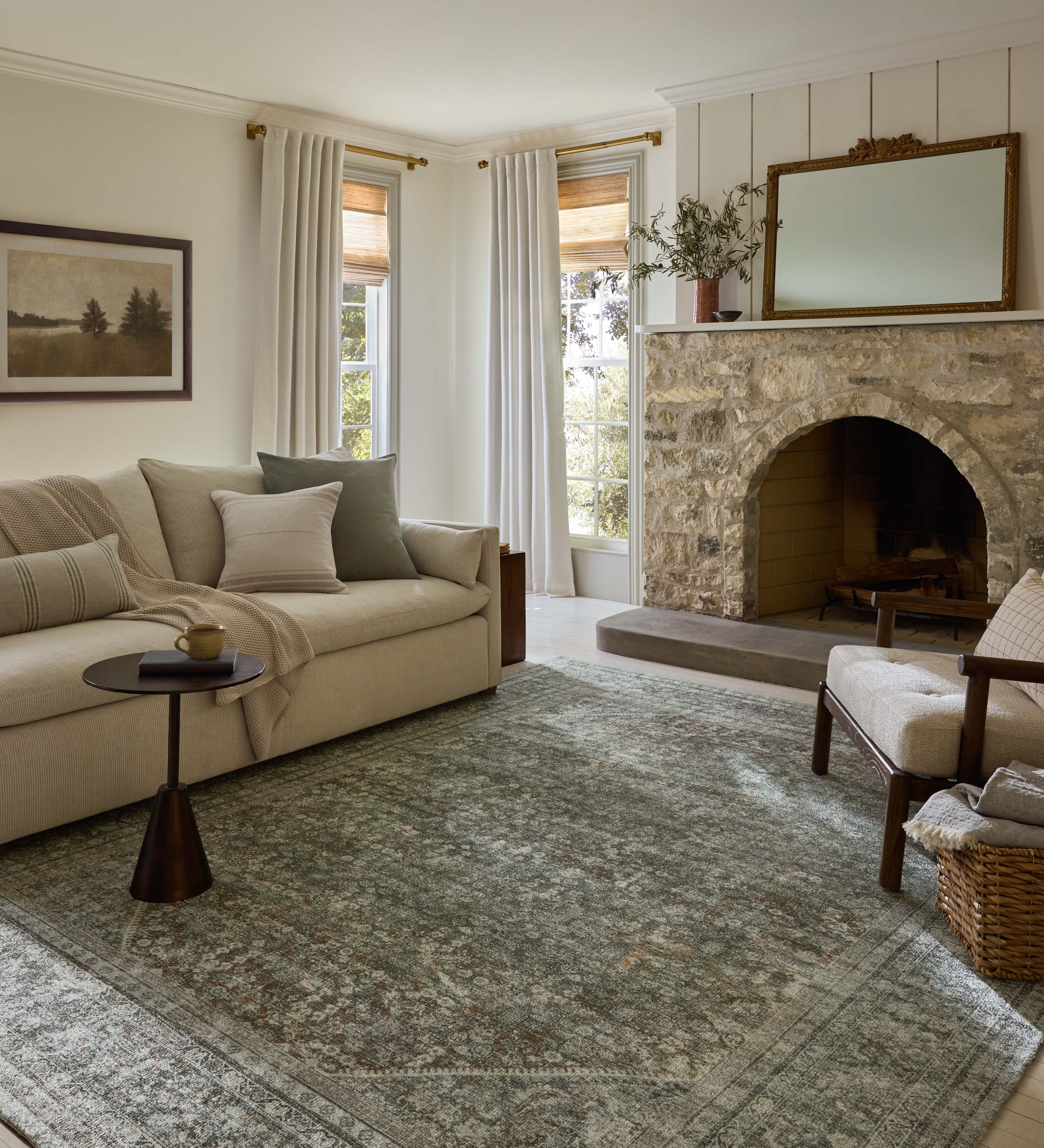 Joanna Gaines x Loloi Wimberly Tobacco / Rust Rug RUGS - synthetic Loloi
