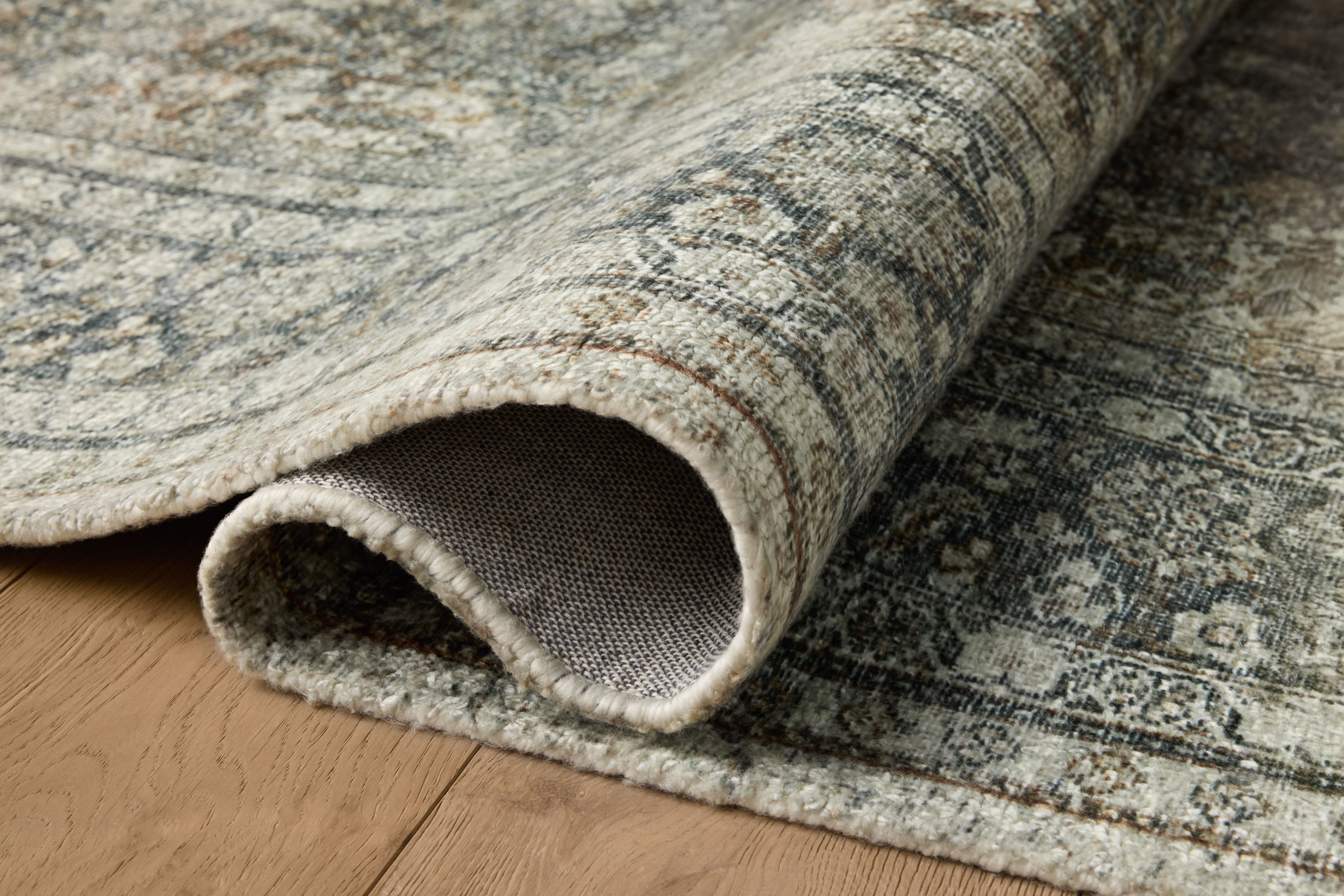 Magnolia Home by Joanna Gaines x Loloi Wimberly Tobacco / Rust Rug, 18" x 18" Sample – view 4