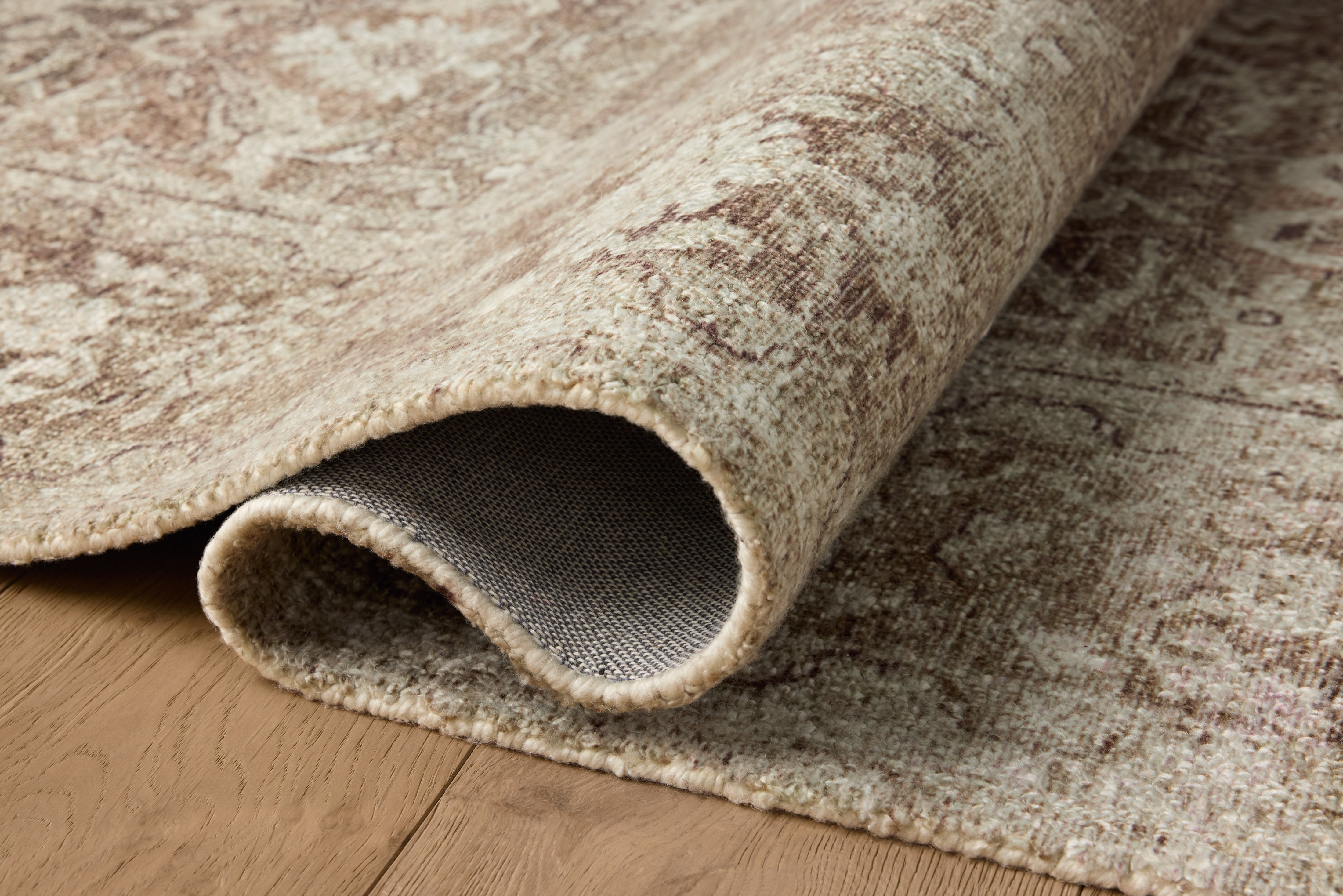 Magnolia Home by Joanna Gaines x Loloi Wimberly Bark / Ivory Rug, 18" x 18" Sample – view 6