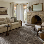 Magnolia Home by Joanna Gaines x Loloi Wimberly Ink / Bone Rug, 18" x 18" Sample – view 2