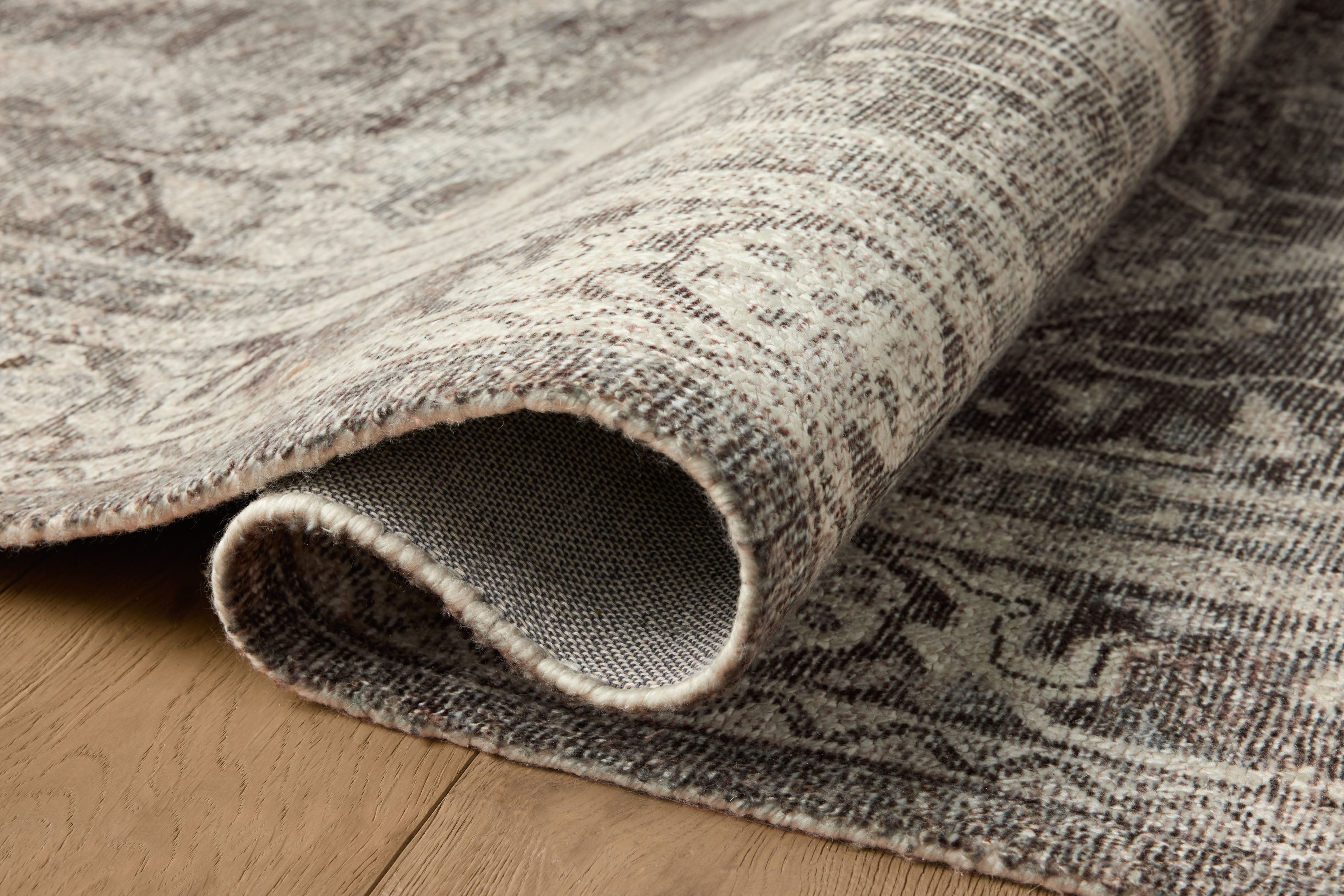 Magnolia Home by Joanna Gaines x Loloi Wimberly Ink / Bone Rug, 18" x 18" Sample – view 4
