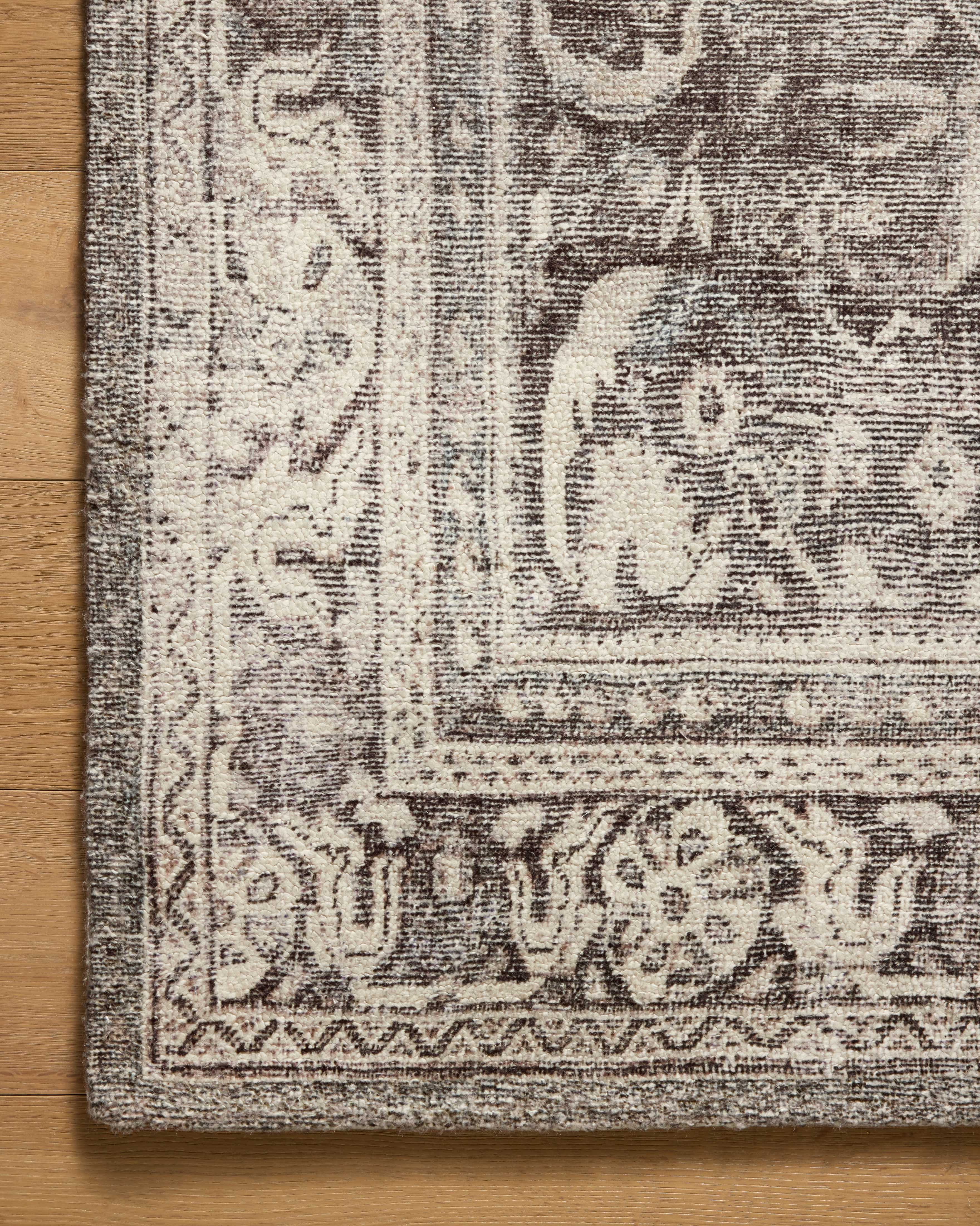 Magnolia Home by Joanna Gaines x Loloi Wimberly Ink / Bone Rug, 18" x 18" Sample – view 5