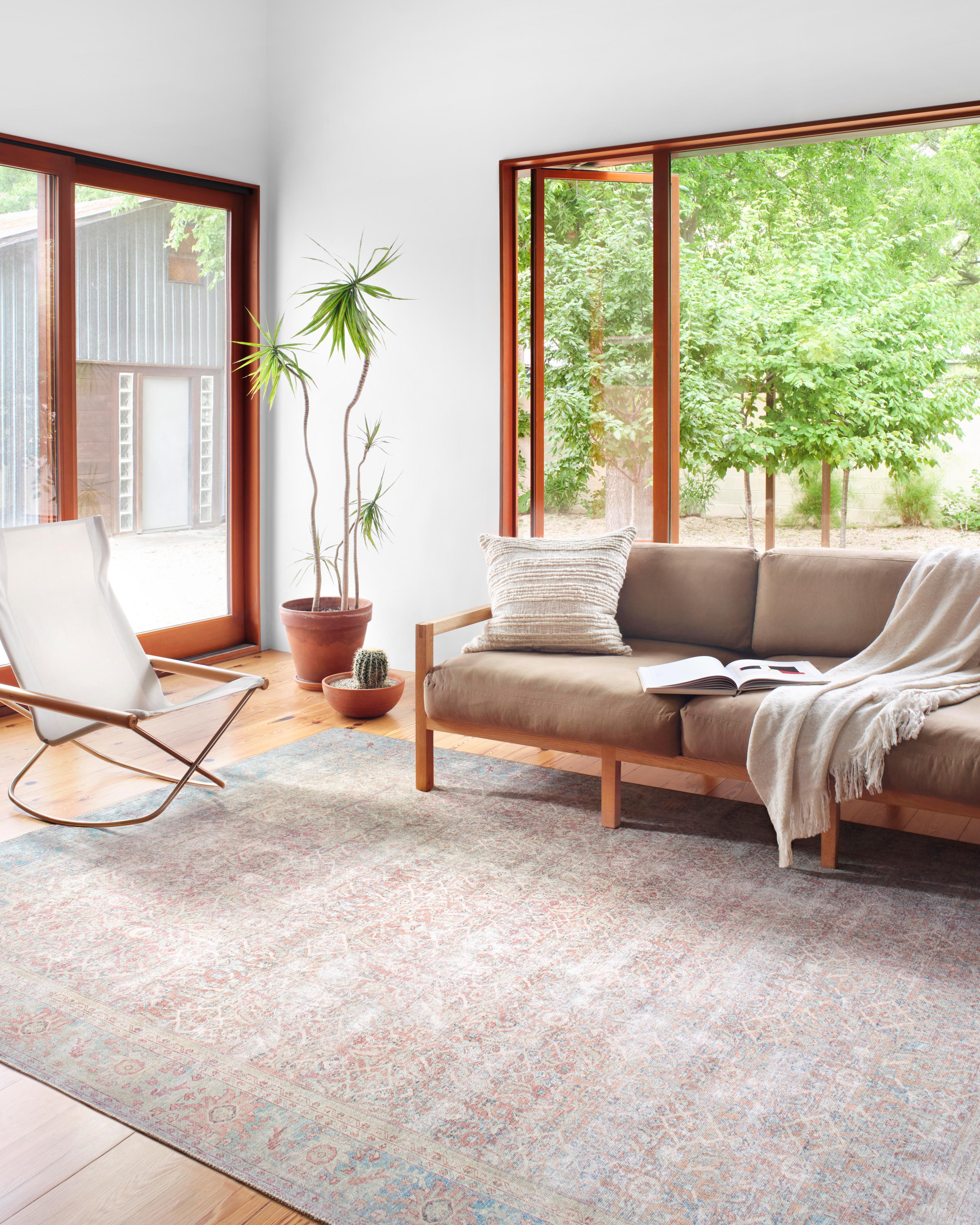 Loloi Wynter Red / Teal Rug RUGS - synthetic Loloi
