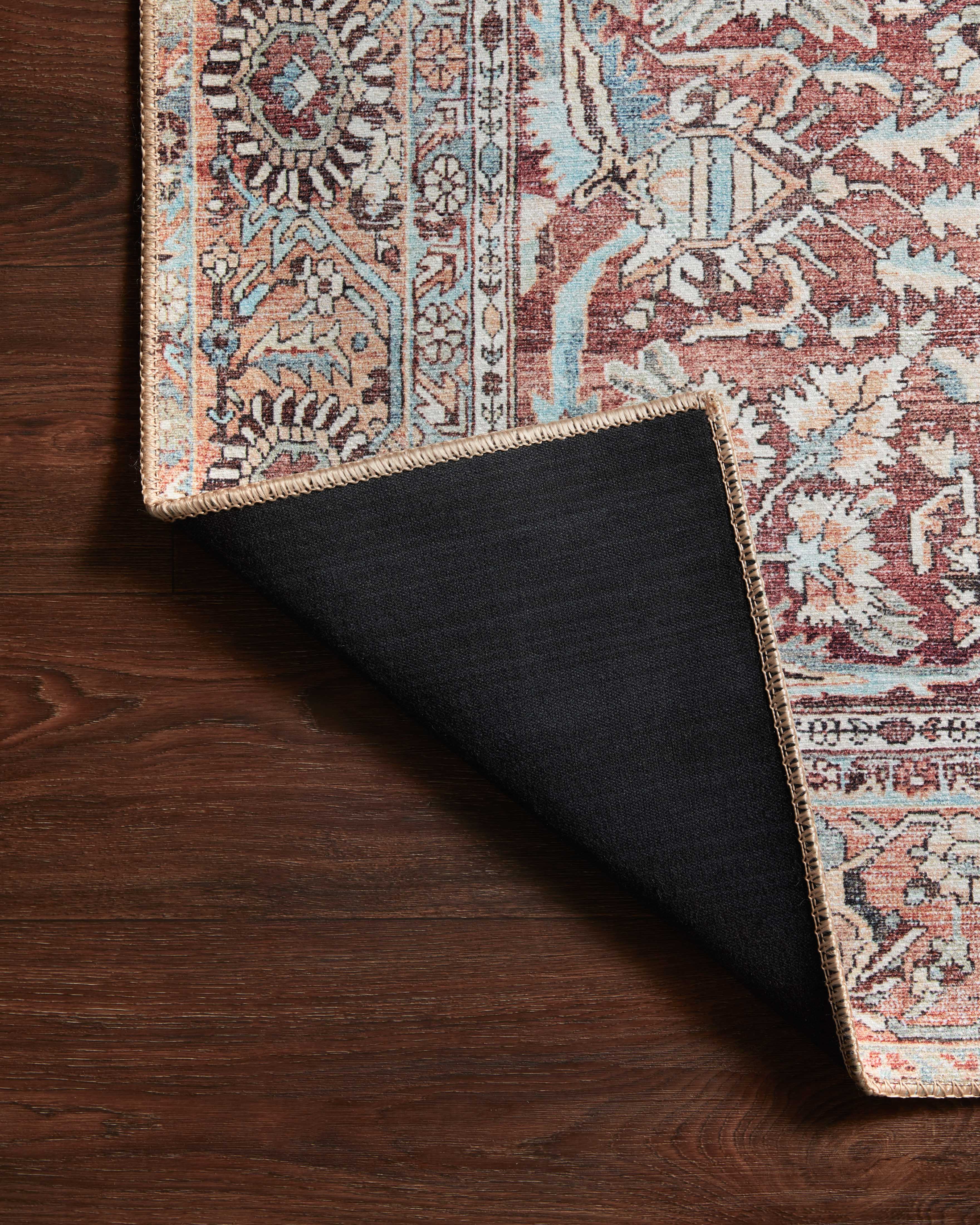Loloi Wynter Tomato / Teal Rug RUGS - synthetic Loloi