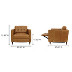 Bridgers Power Recliner Chair FURNITURE - lounge chair Moe's Furniture