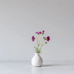 White Vase with Crackle Finish - Rug & Weave