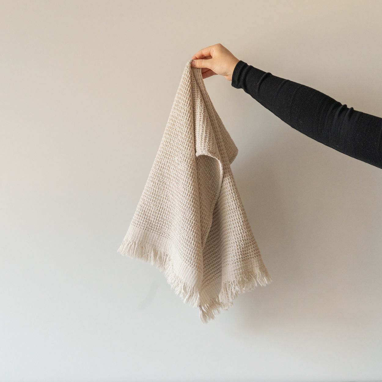 Textured Turkish Hand Towel with Tassel - Rug & Weave