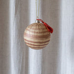 Round Paper Mache Ornament with Tassel - Rug & Weave