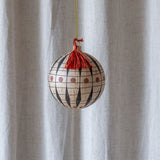 Round Paper Mache Ornament with Tassel - Rug & Weave