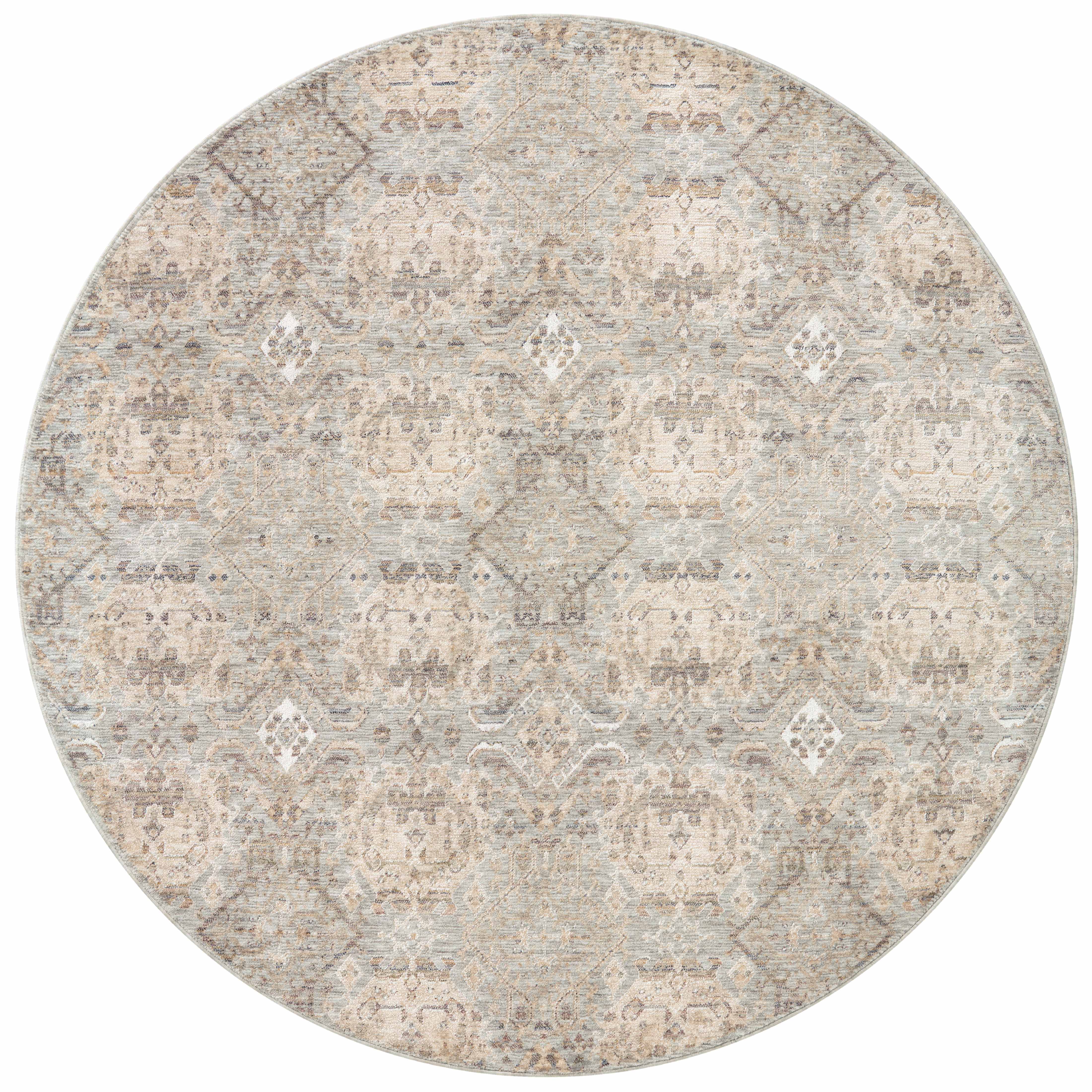 Amber Lewis x Loloi Zuma Silver / Multi Rug RUGS - synthetic Loloi