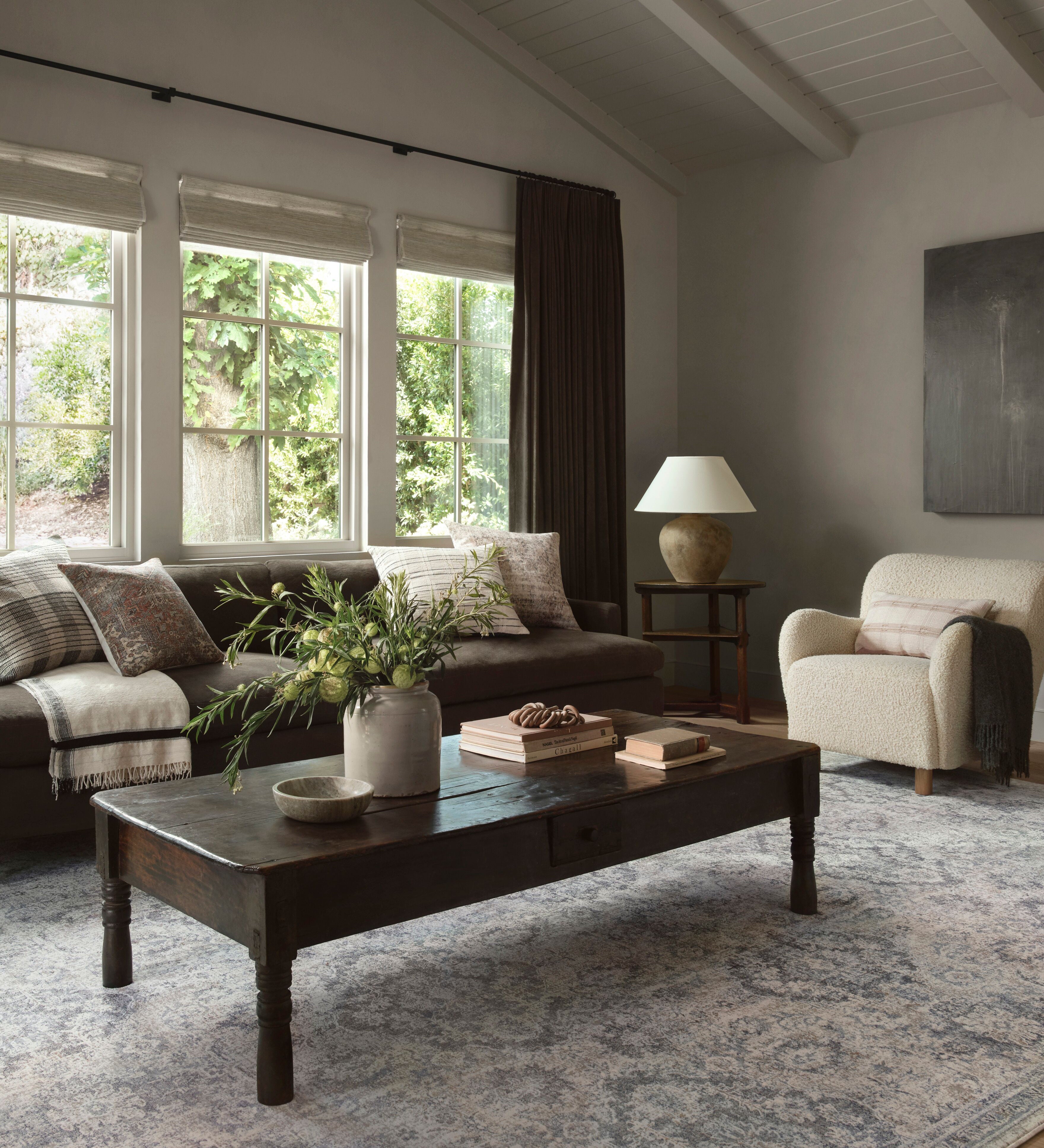 Amber Lewis x Loloi Zuma Pebble / Stone Rug
