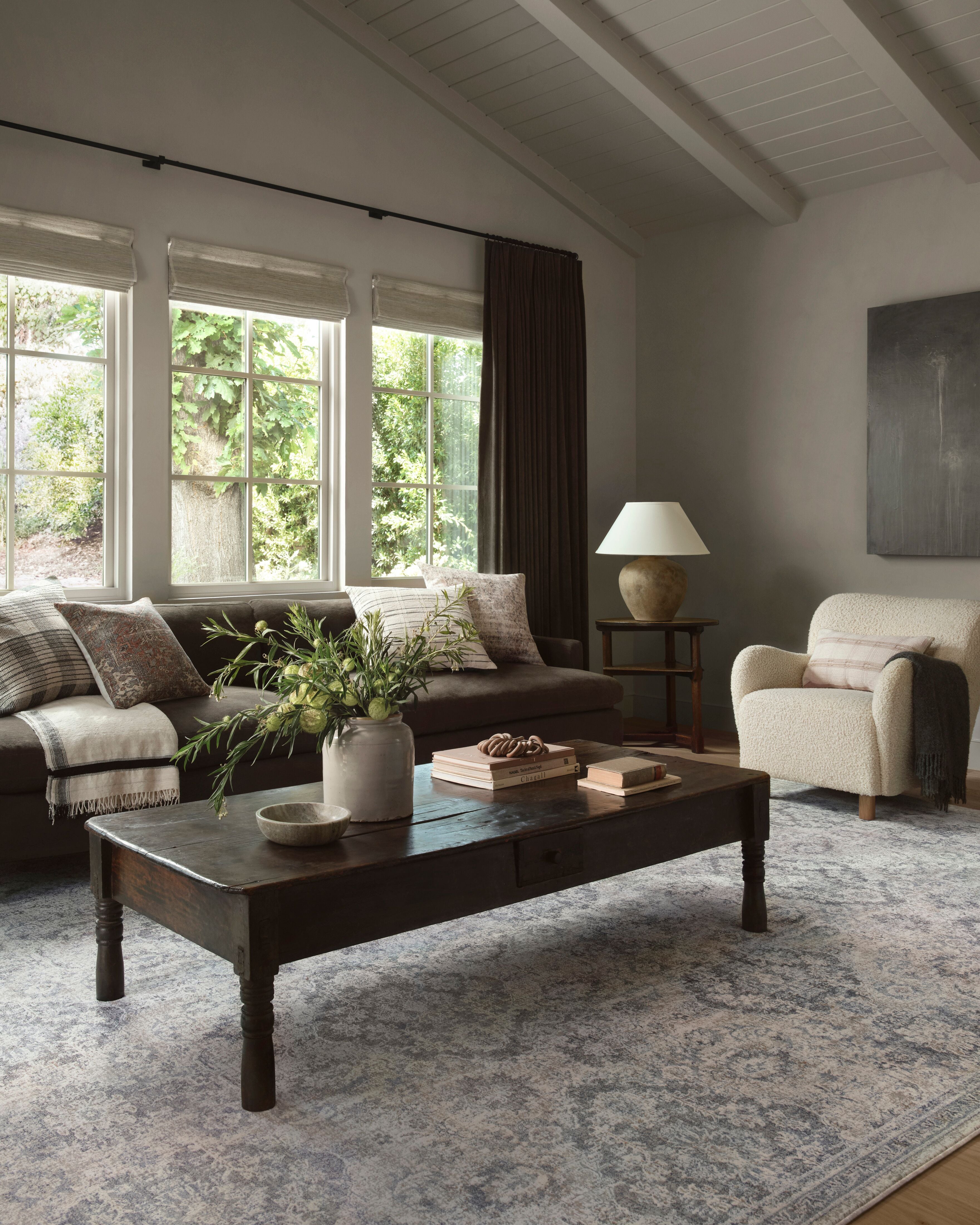 Amber Lewis x Loloi Zuma Pebble / Stone Rug 2-RUGS - patterned Loloi