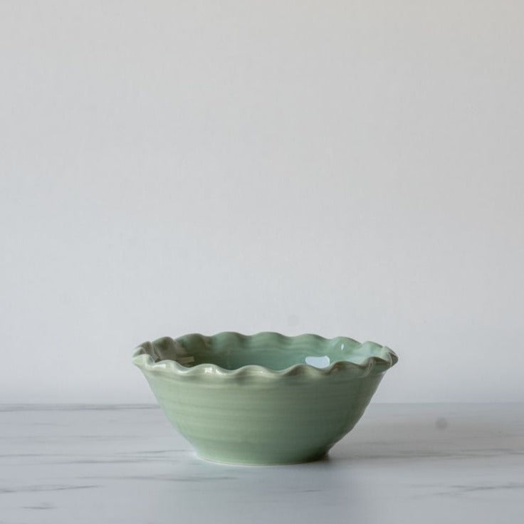 Scalloped Edge Stoneware Bowls - Rug & Weave