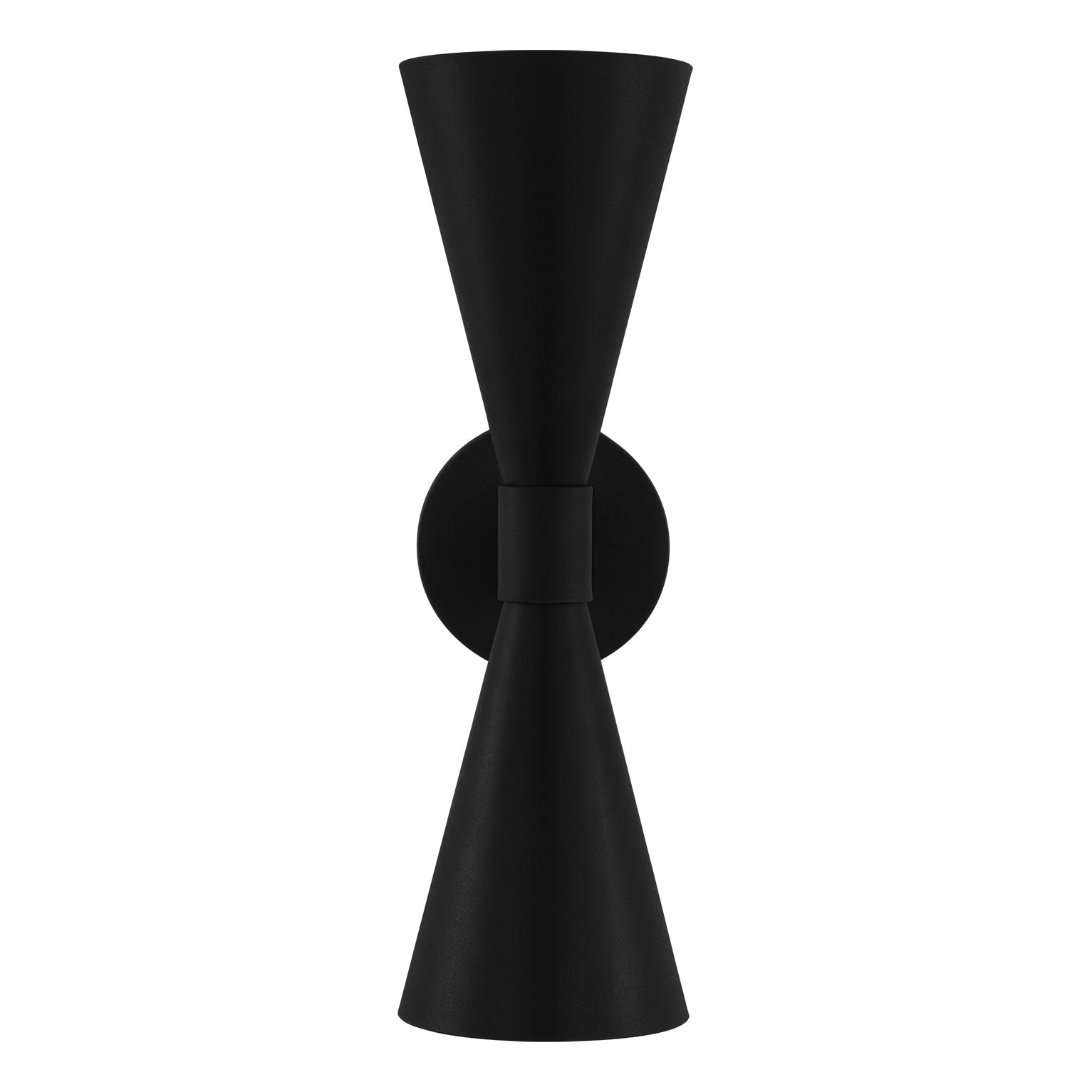 Albertine Medium Outdoor Sconce, Textured Black