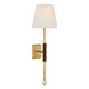 Hand-Rubbed Antique Brass and Saddle Leather