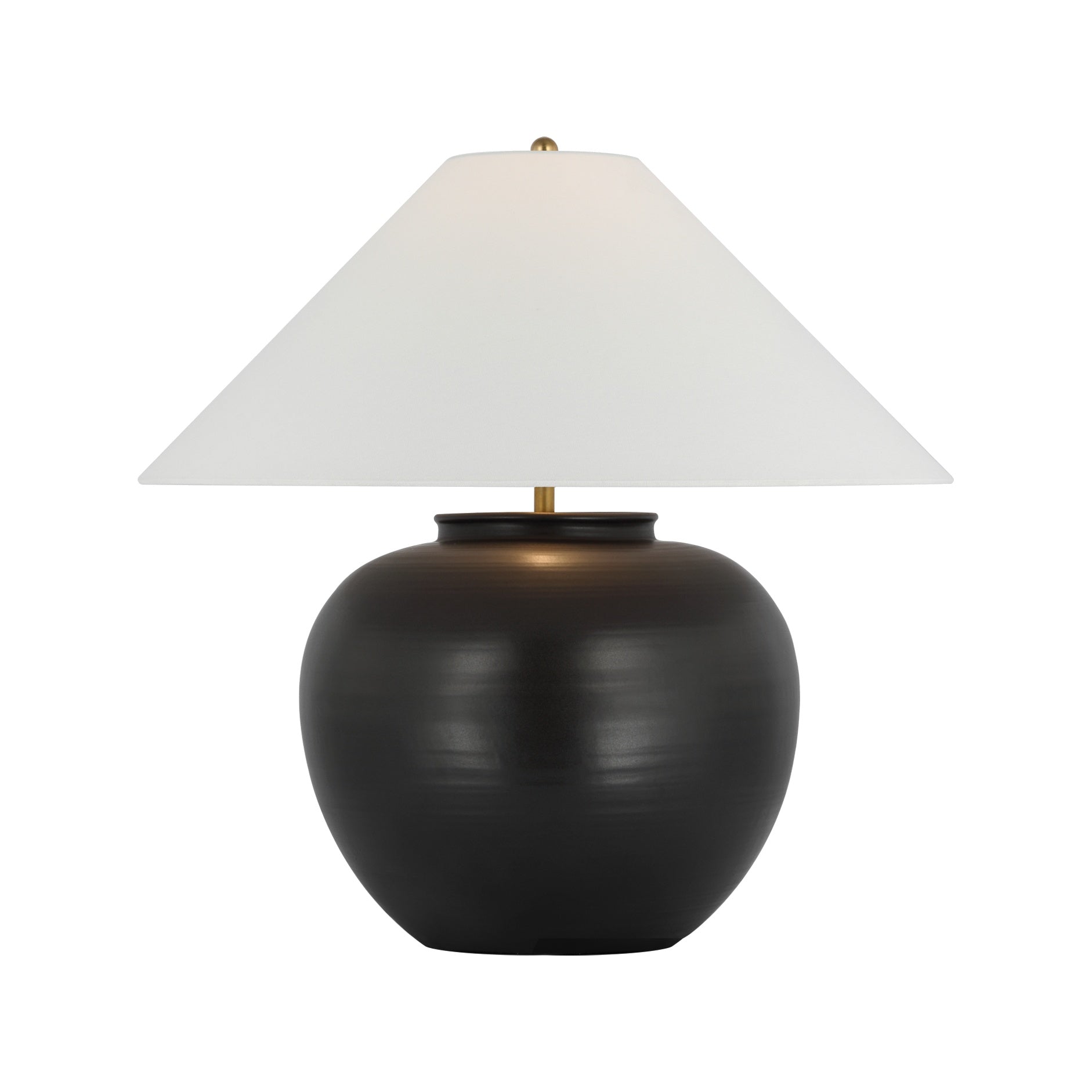 Casey Medium Table Lamp LIGHTING - table lamp Visual Comfort Matte Black