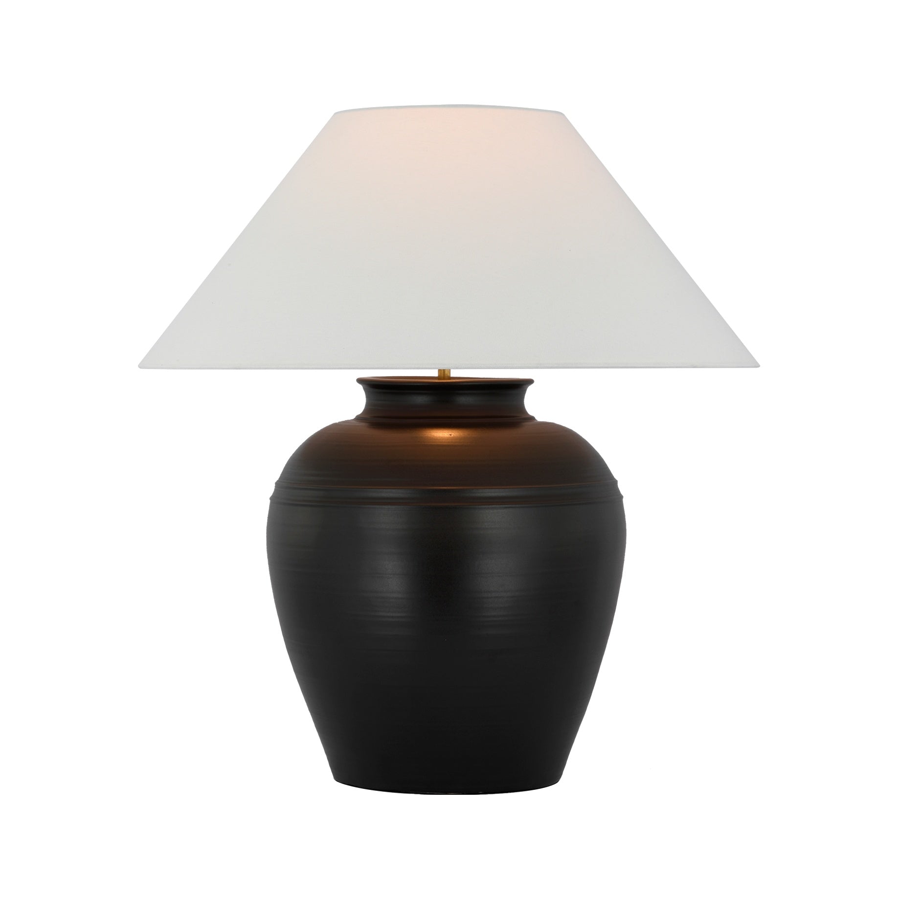 Prado Medium Table Lamp LIGHTING - table lamp Visual Comfort Matte Black