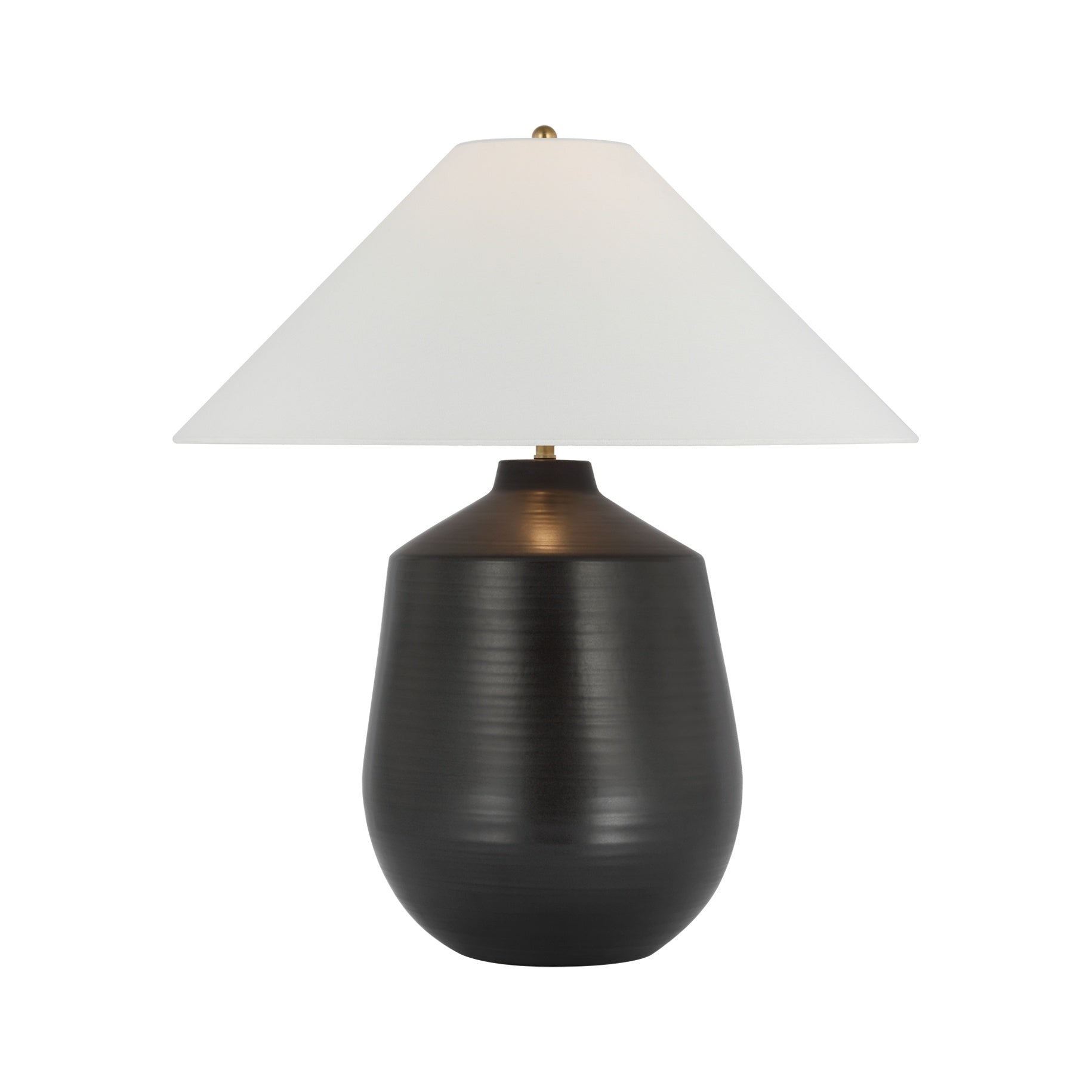 Lillis Large Table Lamp LIGHTING - table lamp Visual Comfort Matte Black