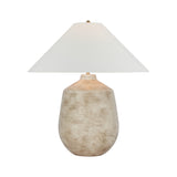Lillis Large Table Lamp LIGHTING - table lamp Visual Comfort Waxed Bisque Ceramic