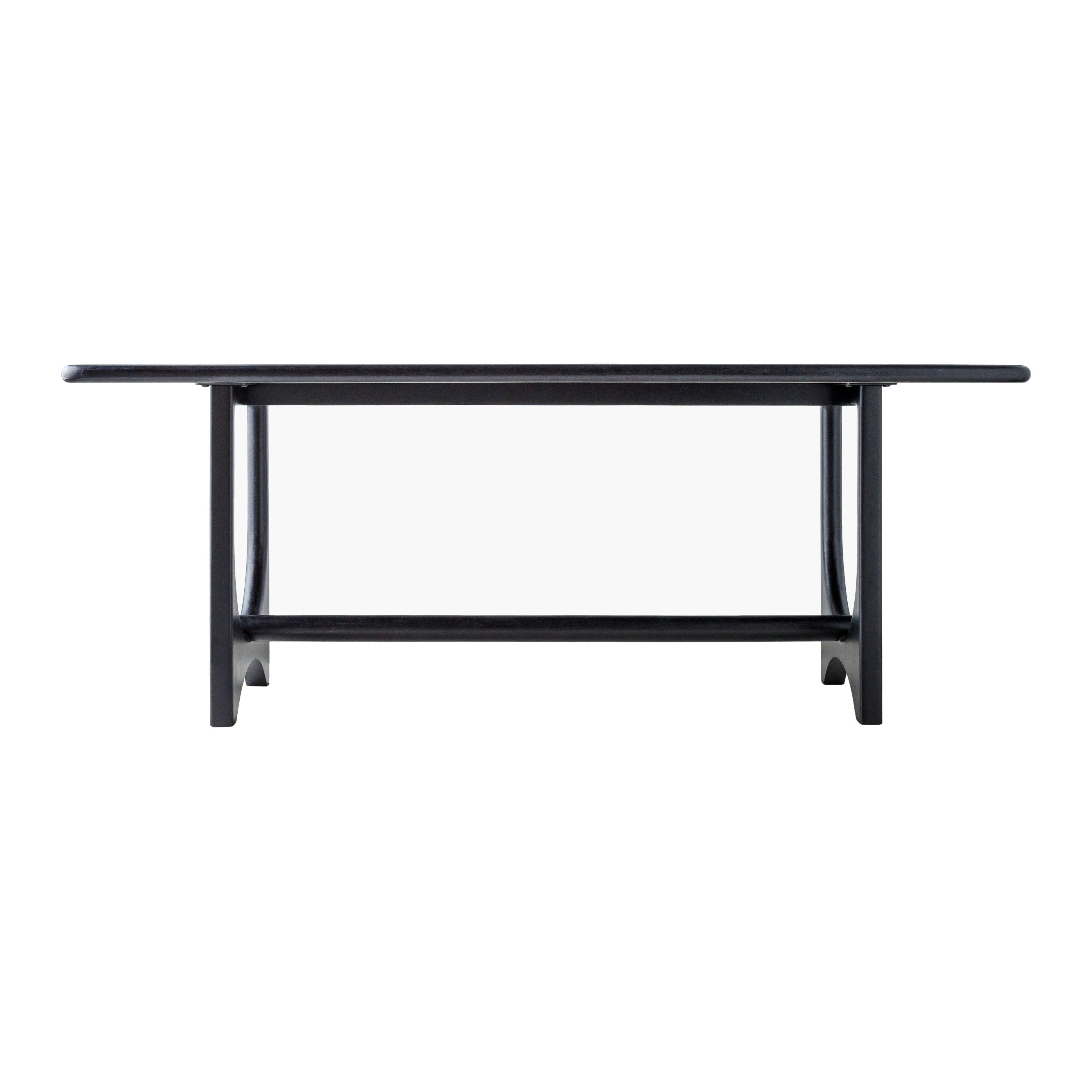 Arland Dining Table FURNITURE - dining table Surya Black