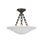 Mollino Semi Flush Mount LIGHTING - flush mount Visual Comfort - Signature Bronze 16"